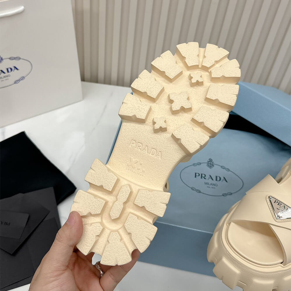 PRADA Monolith rubber sandals - Top Club