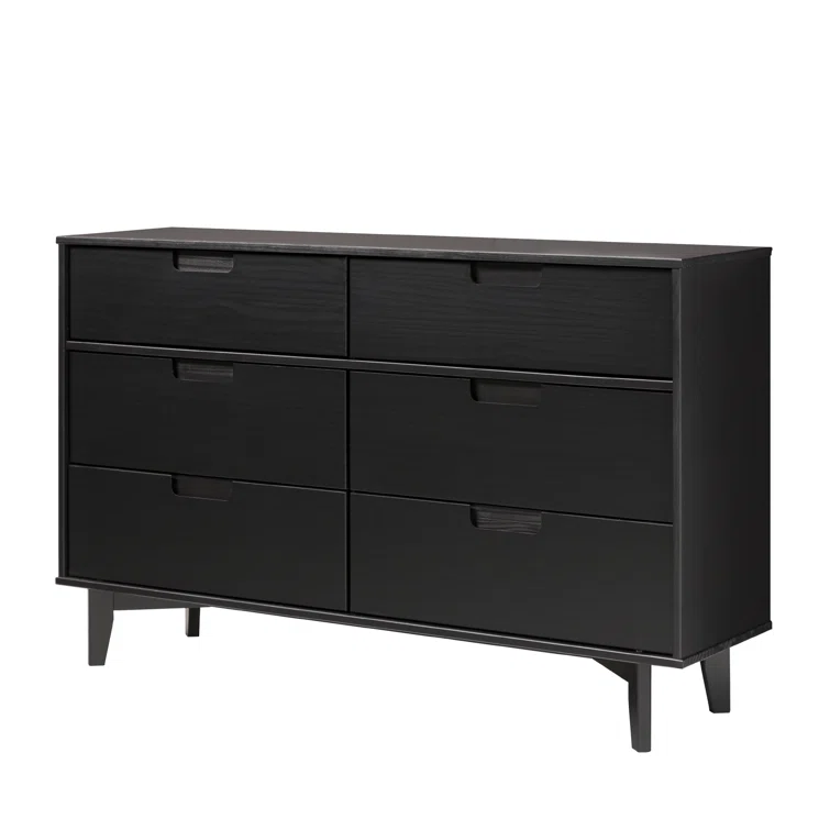 Yarber Groove 6 Drawer Double Dresser