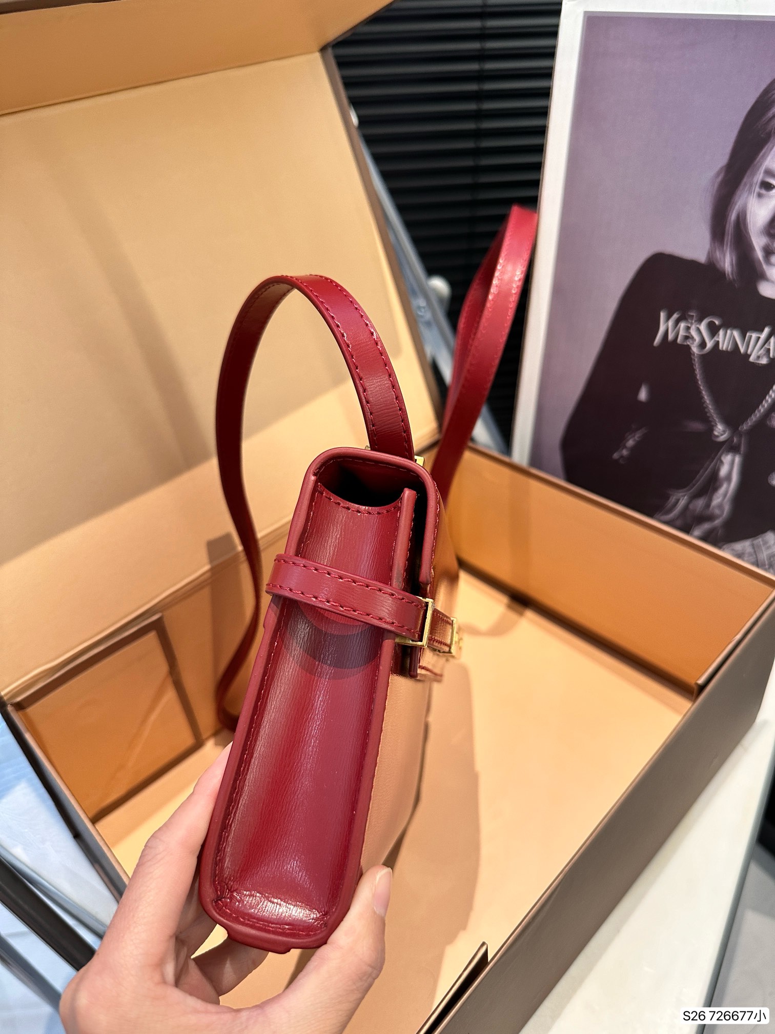 Y new arrival Manhattan bag smooth leather small size: 19 *14 cm - Top Club