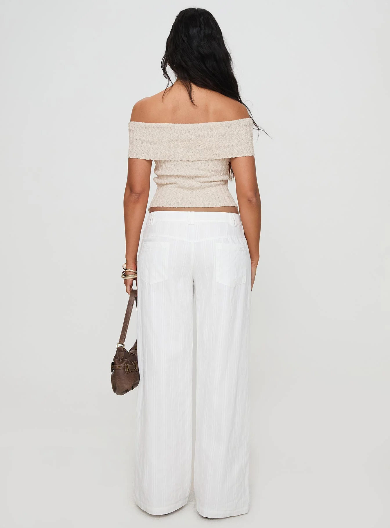 Vendi Low Rise Pant White Petite