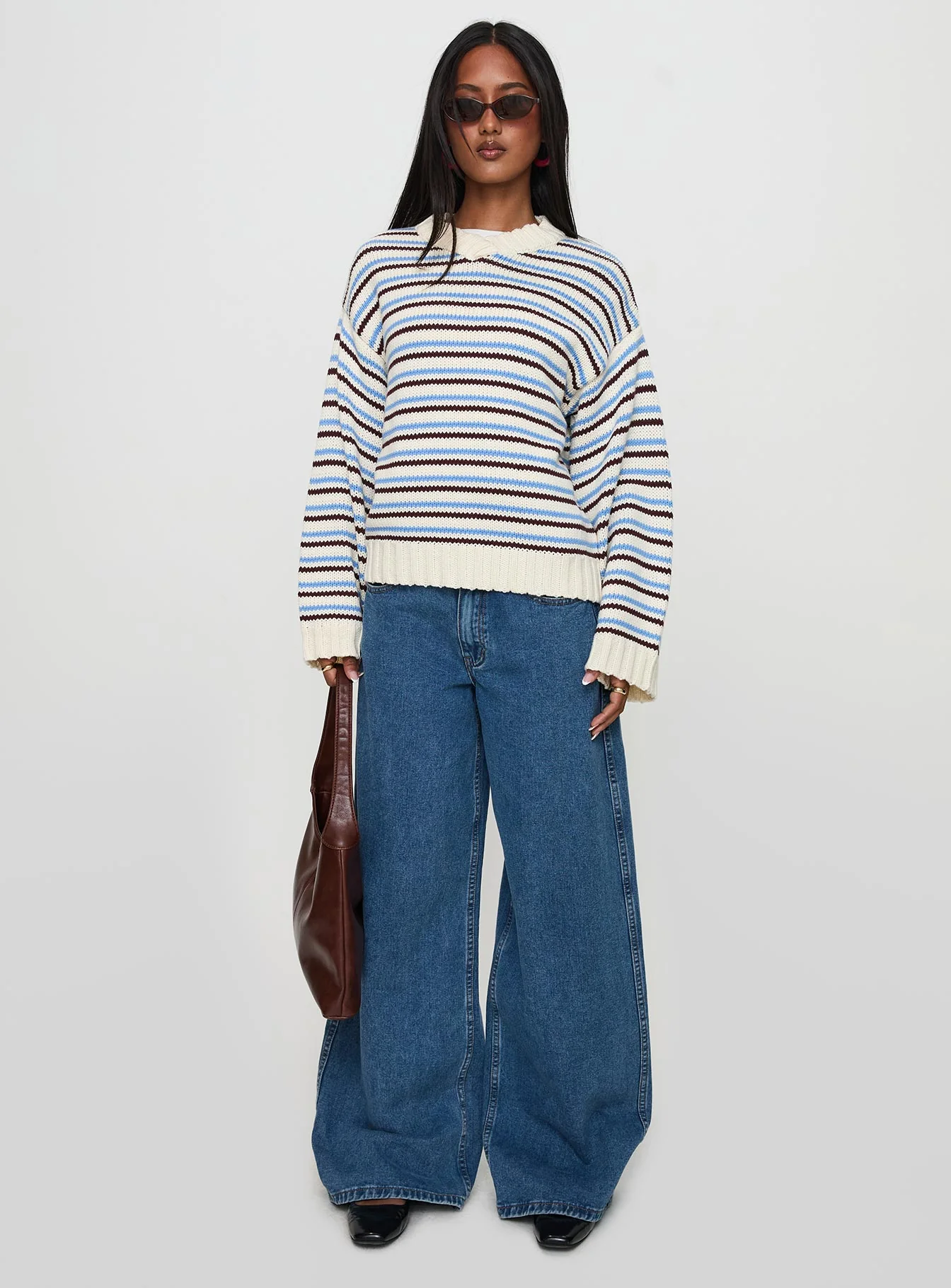 Karolyn Sweater Blue Stripe