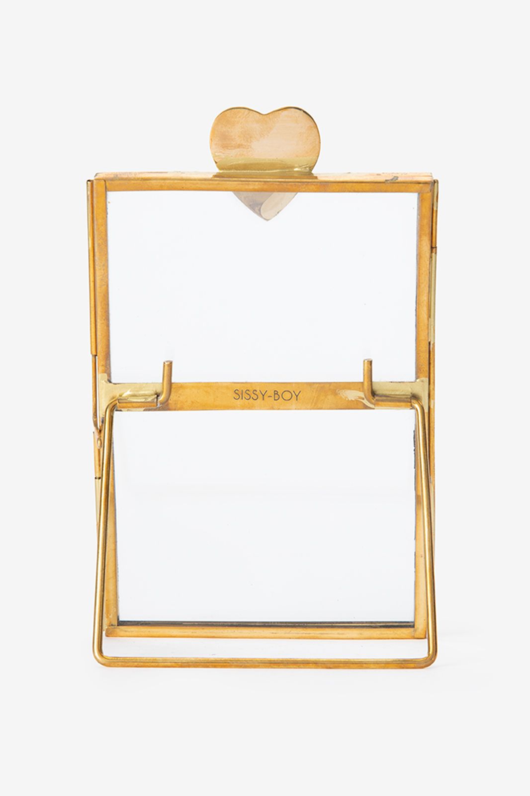 Goudkleurige fotolijst met hart
