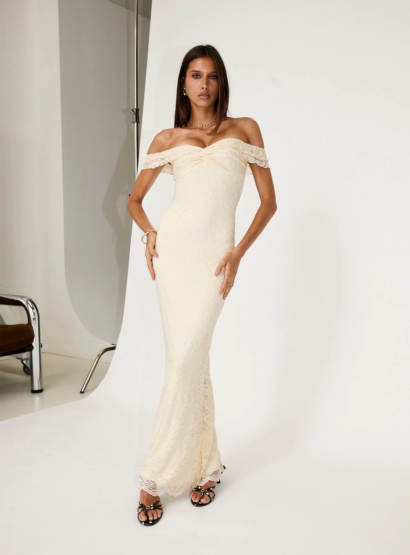 Anabeila Strapless Maxi Dress Lemon