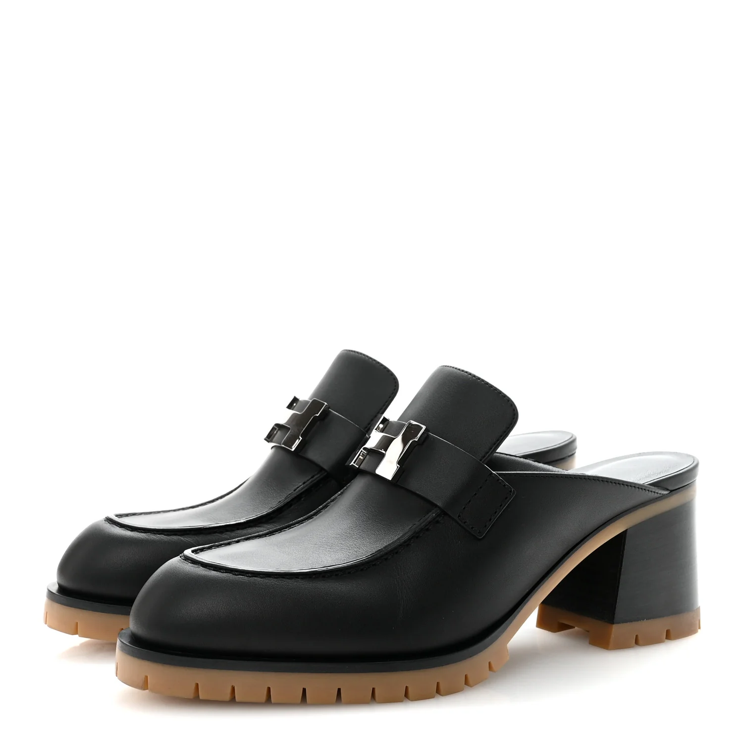 Calfskin Womens Flore 60 Mules 36 Black - Top Club