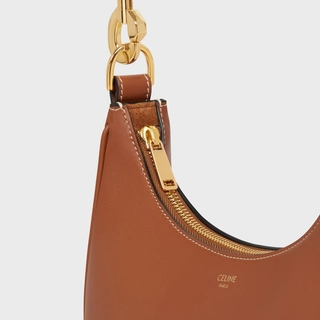 MEDIUM AVA STRAP BAG IN SMOOTH CALFSKIN TAN - Top Club