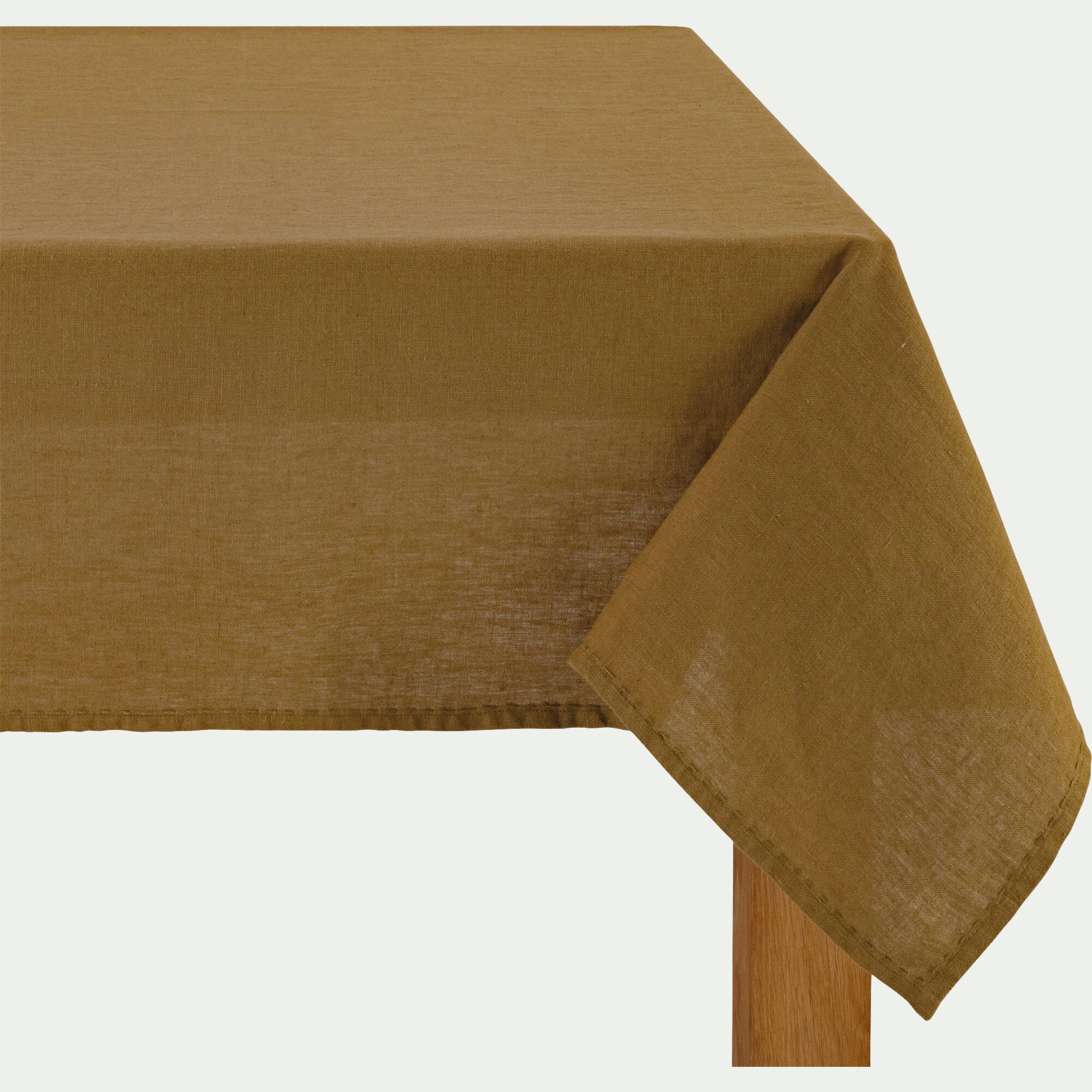 VINON - Nappe en lin lavé 150x250cm - brun alep