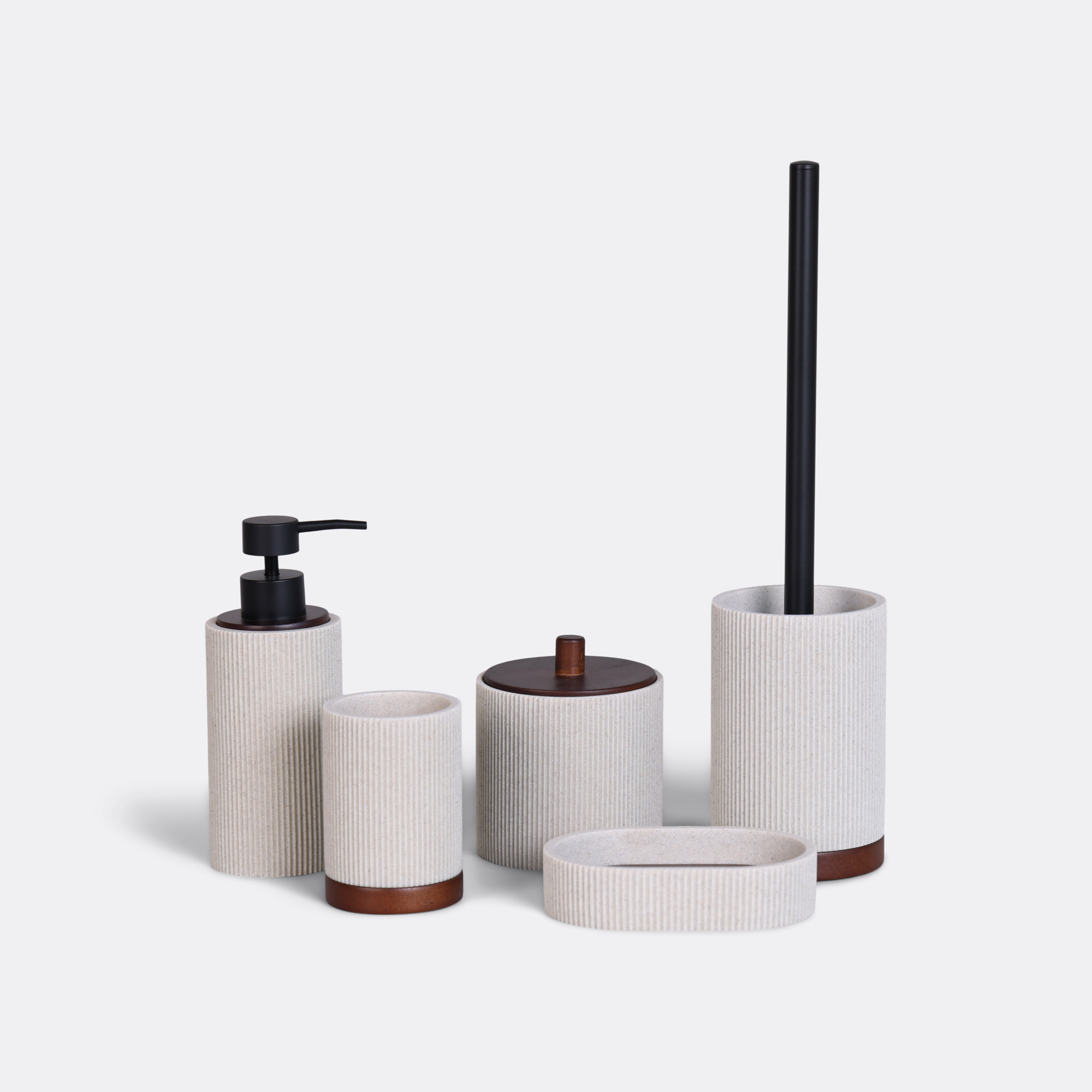 Tandenborstelbeker Ribbel wood
