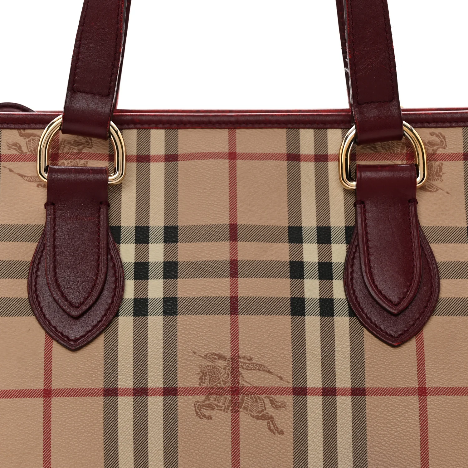 Haymarket Check Medium Regent Tote Red - Top Club