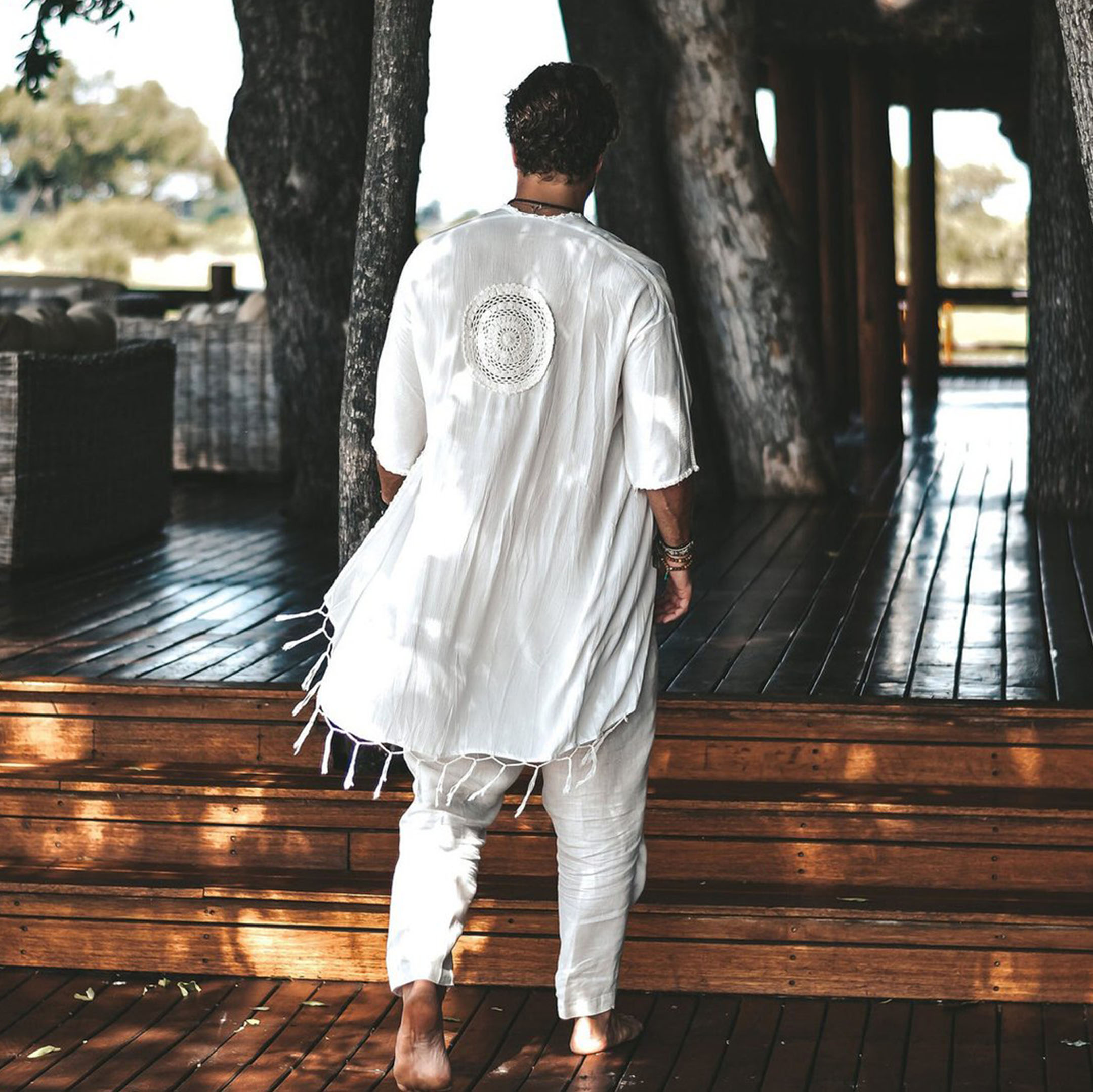 Men's Tulum Linen Holiday Cardigan