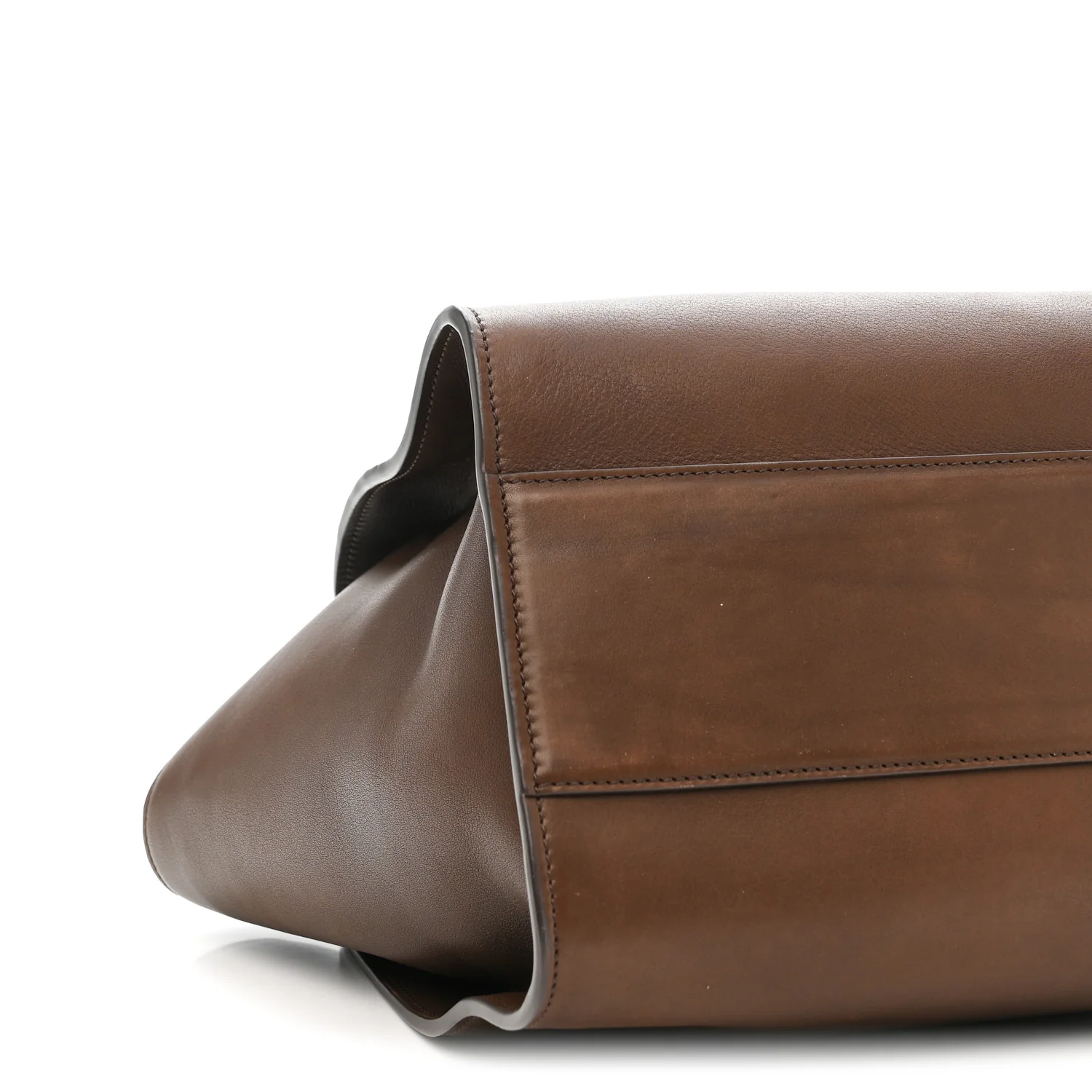Polished Saddle Calfskin Marlo 14 Deep Brown - Top Club
