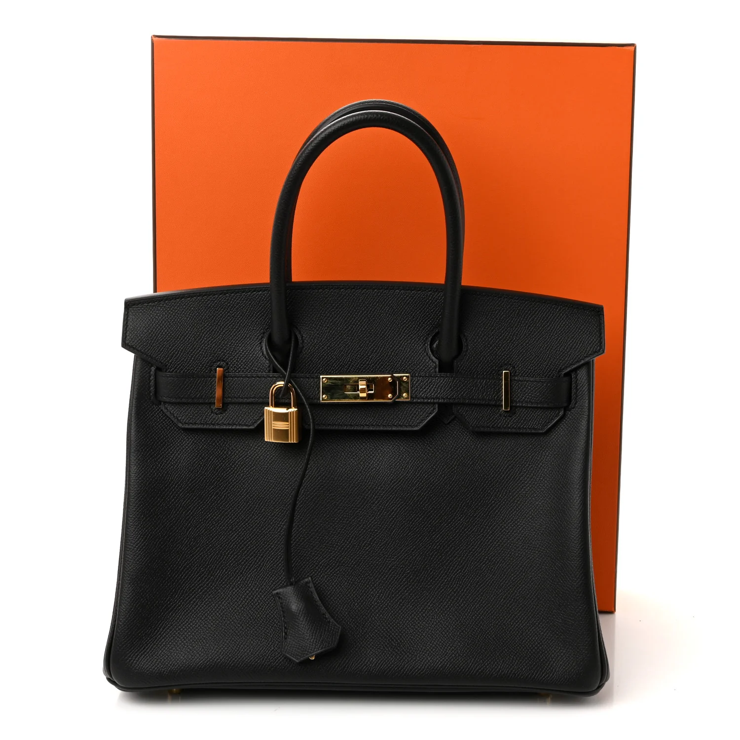 Epsom Birkin 30 Black - Top Club