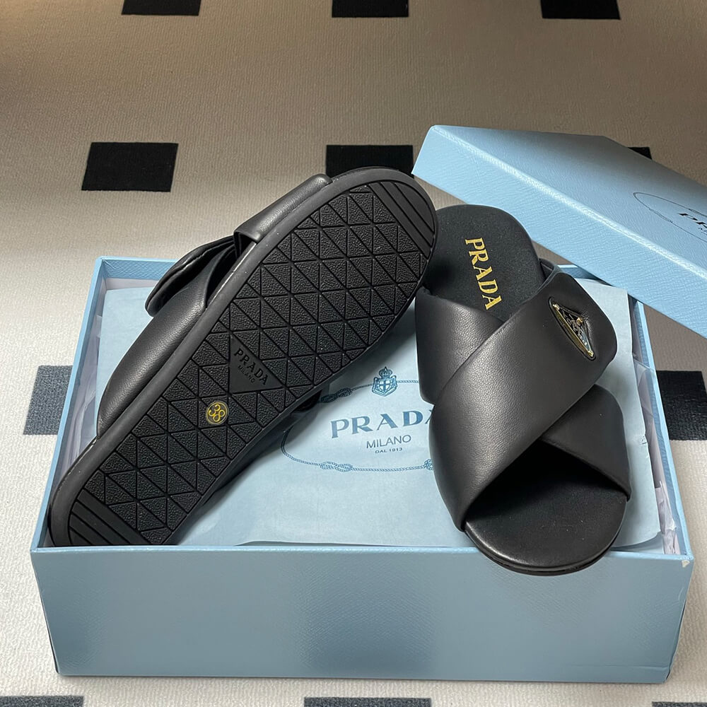 Prada Padded nappa leather slides - Top Club