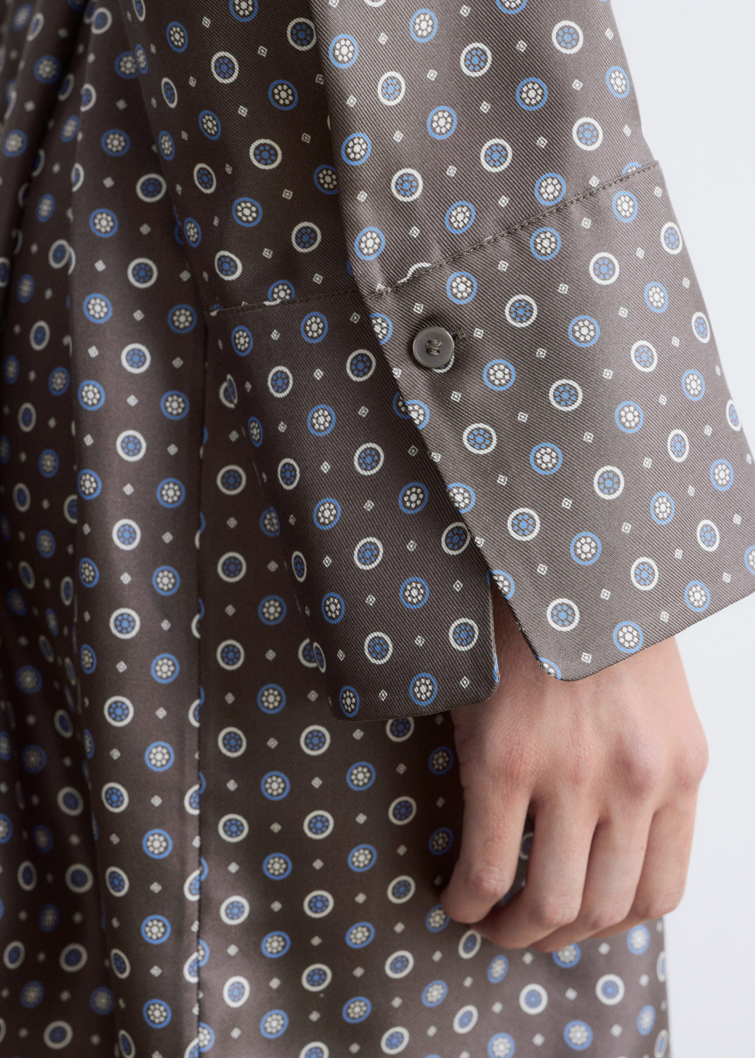 & Other Stories MINI SILK WRAP DRESS