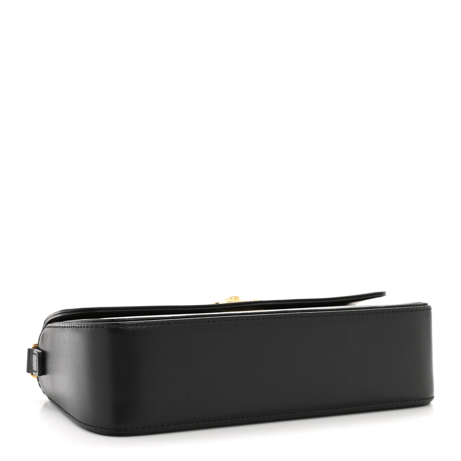 Box Calfskin 30 Montaigne Avenue Pouch Black - Top Club