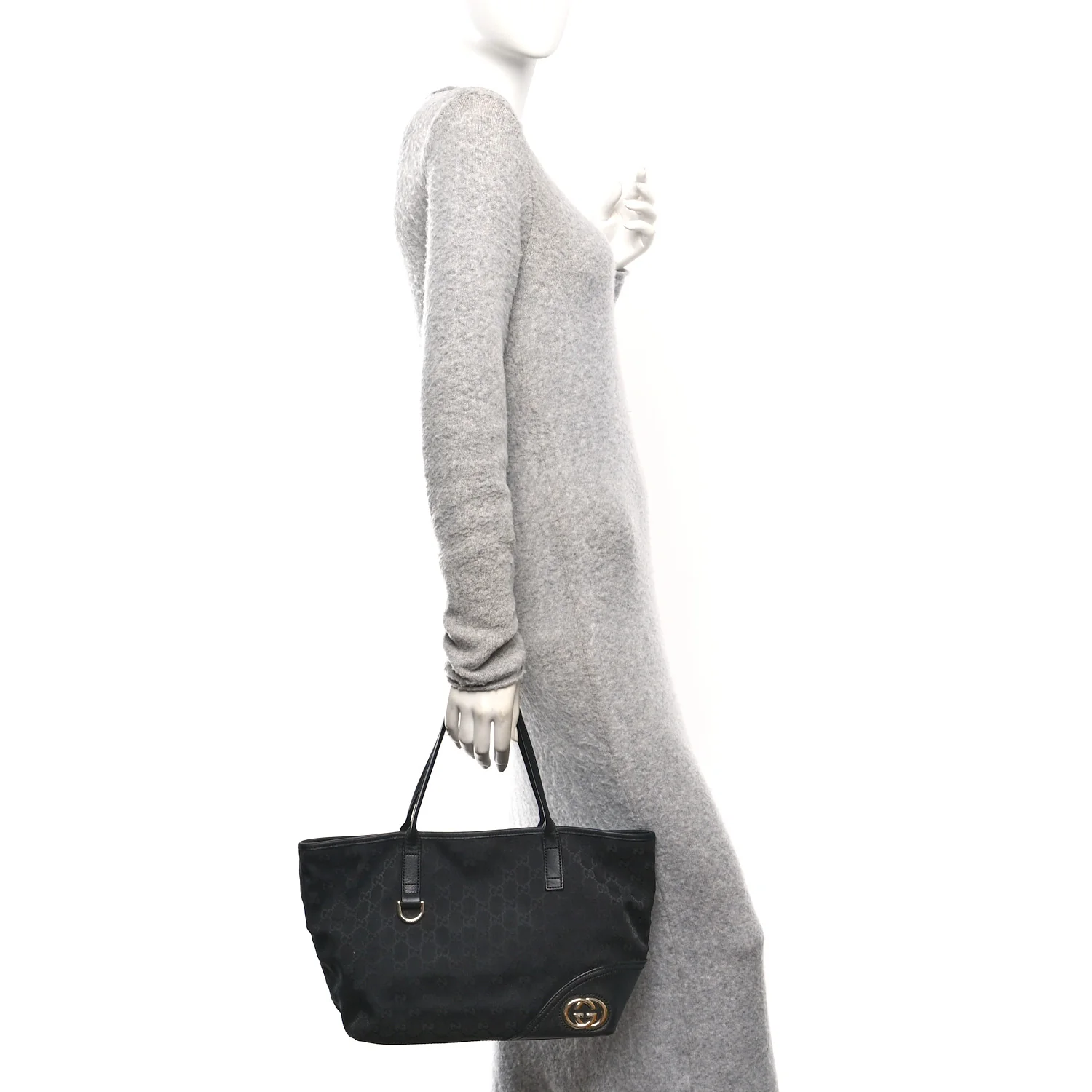 Monogram Medium New Britt Tote Black