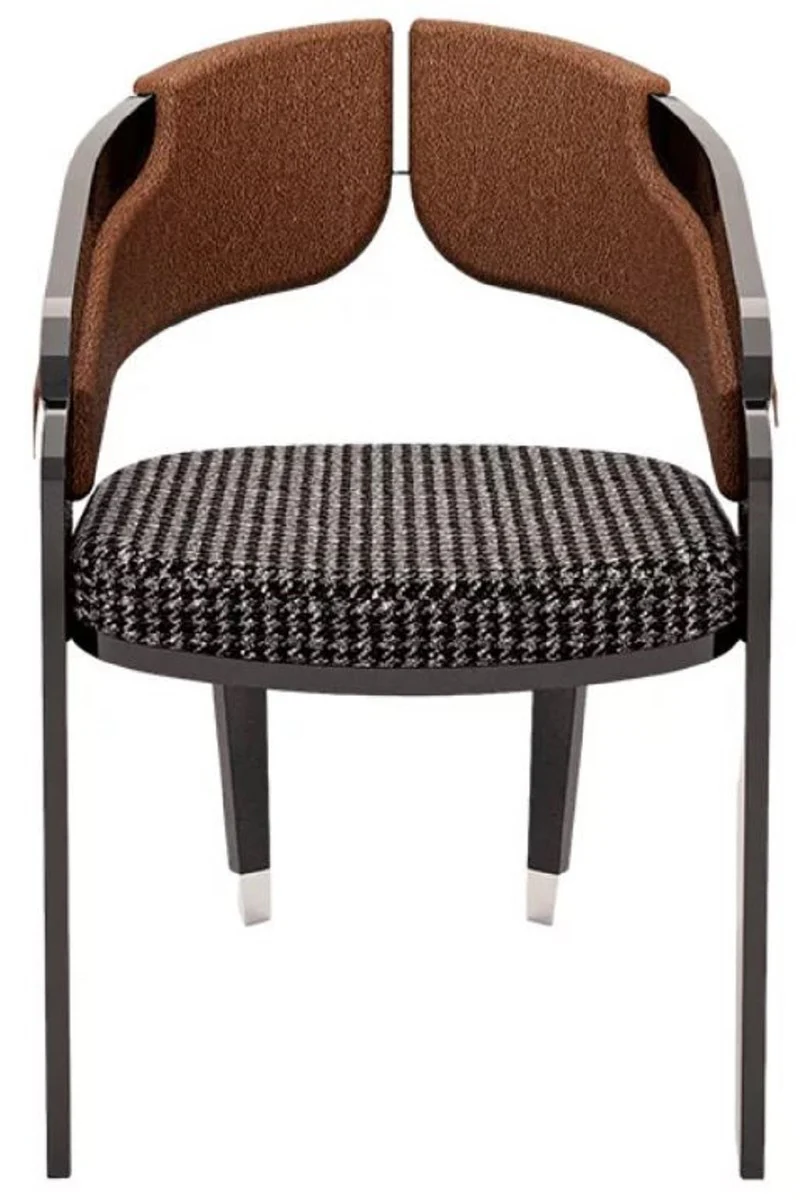 Luxury designer dining room chair set of 8 gray / brown - luxury furniture - designer furniture - dining room furniture - restaurant furniture - hotel furniture - luxury quality