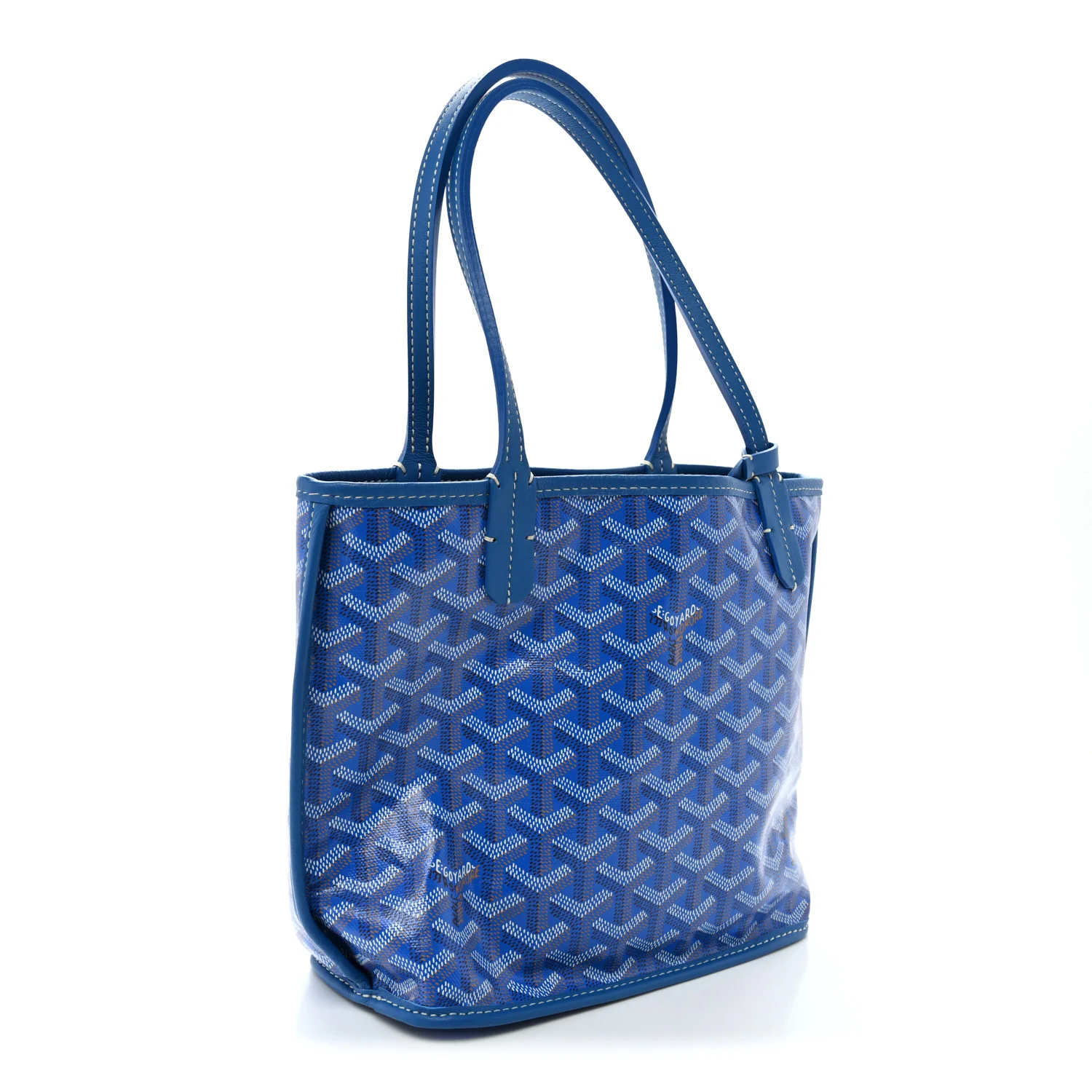 Goyardine Reversible Mini Anjou Sky Blue - Top Club