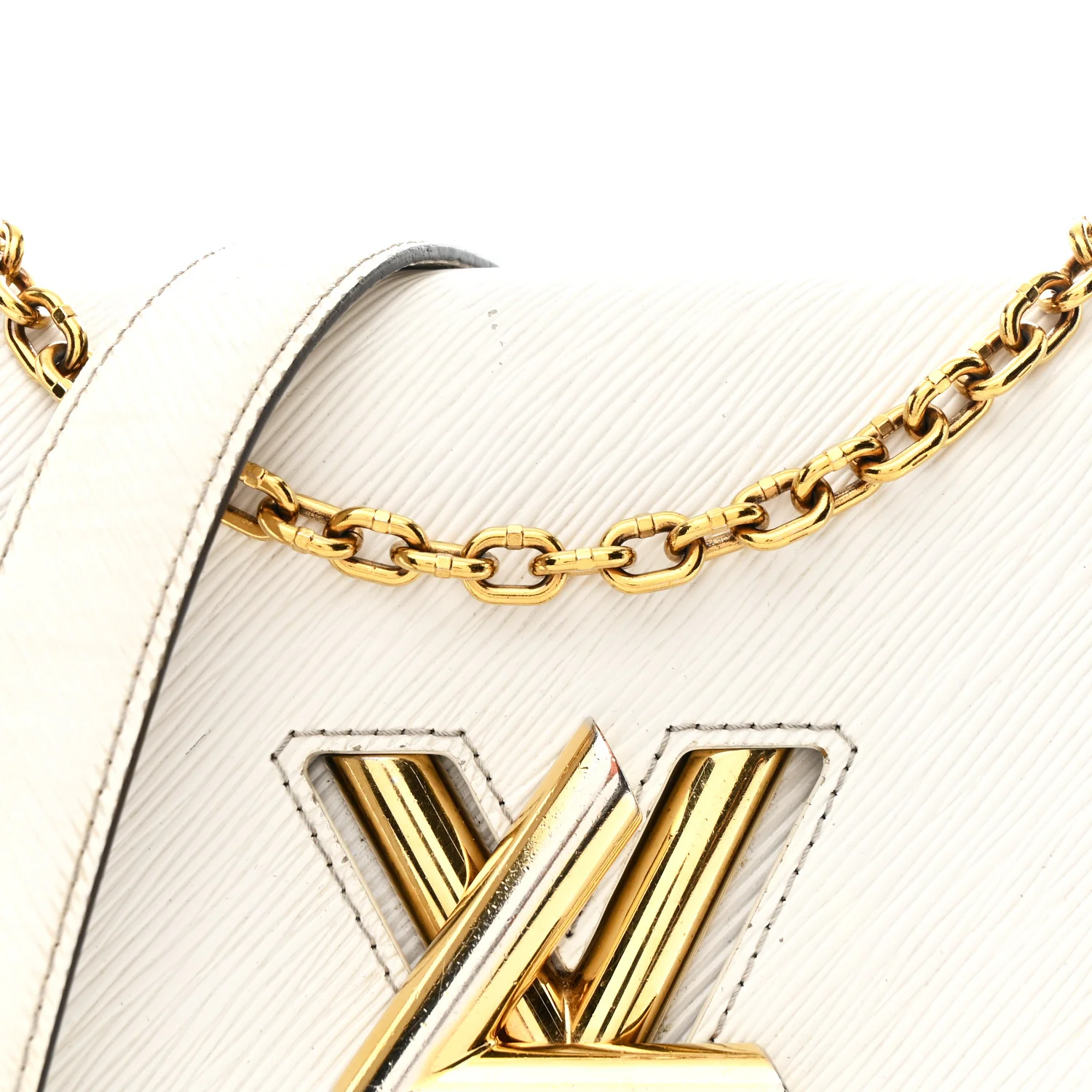 Epi Twist Shoulder Bag MM White - Top Club