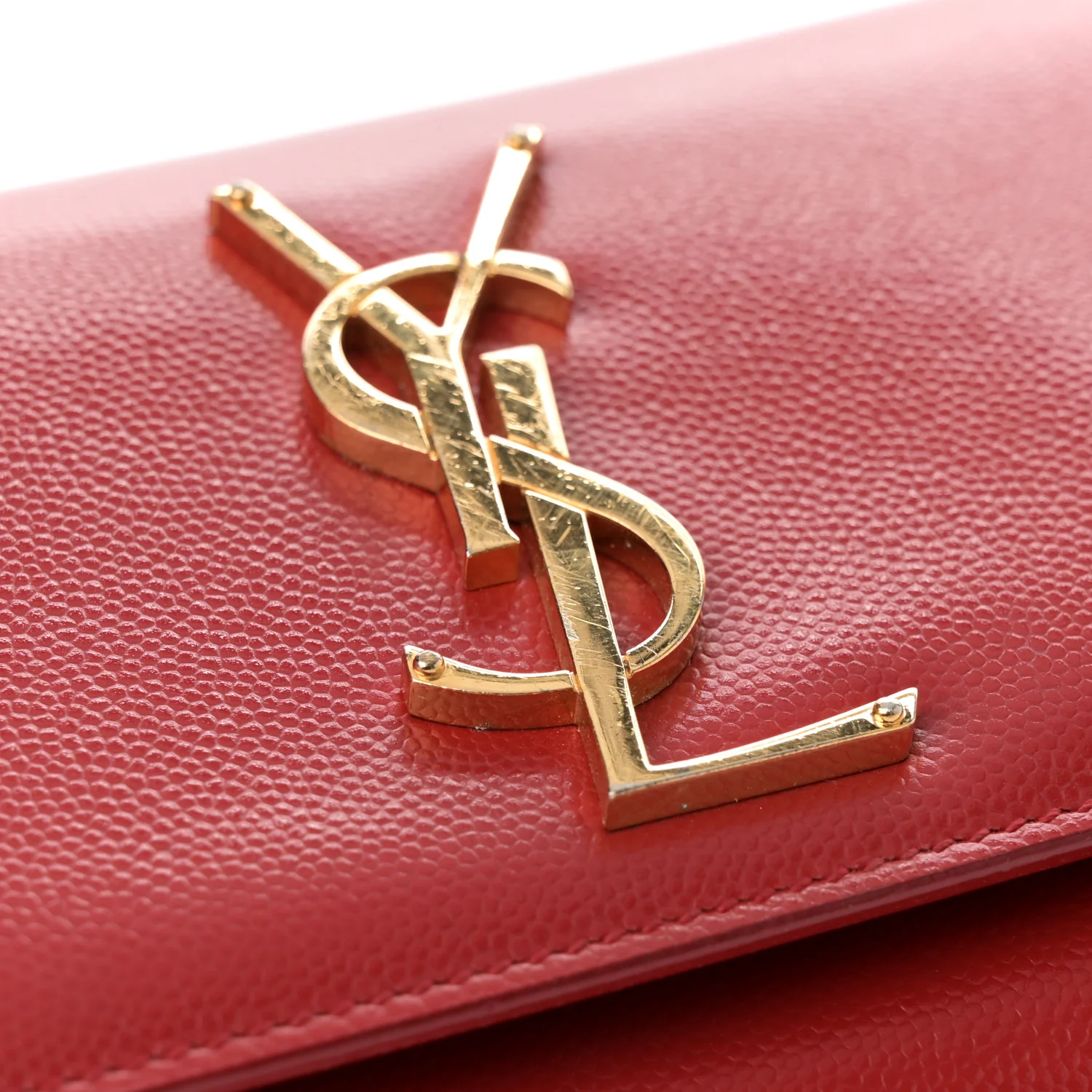 Grain De Poudre Small Monogram Kate Satchel Red - Top Club