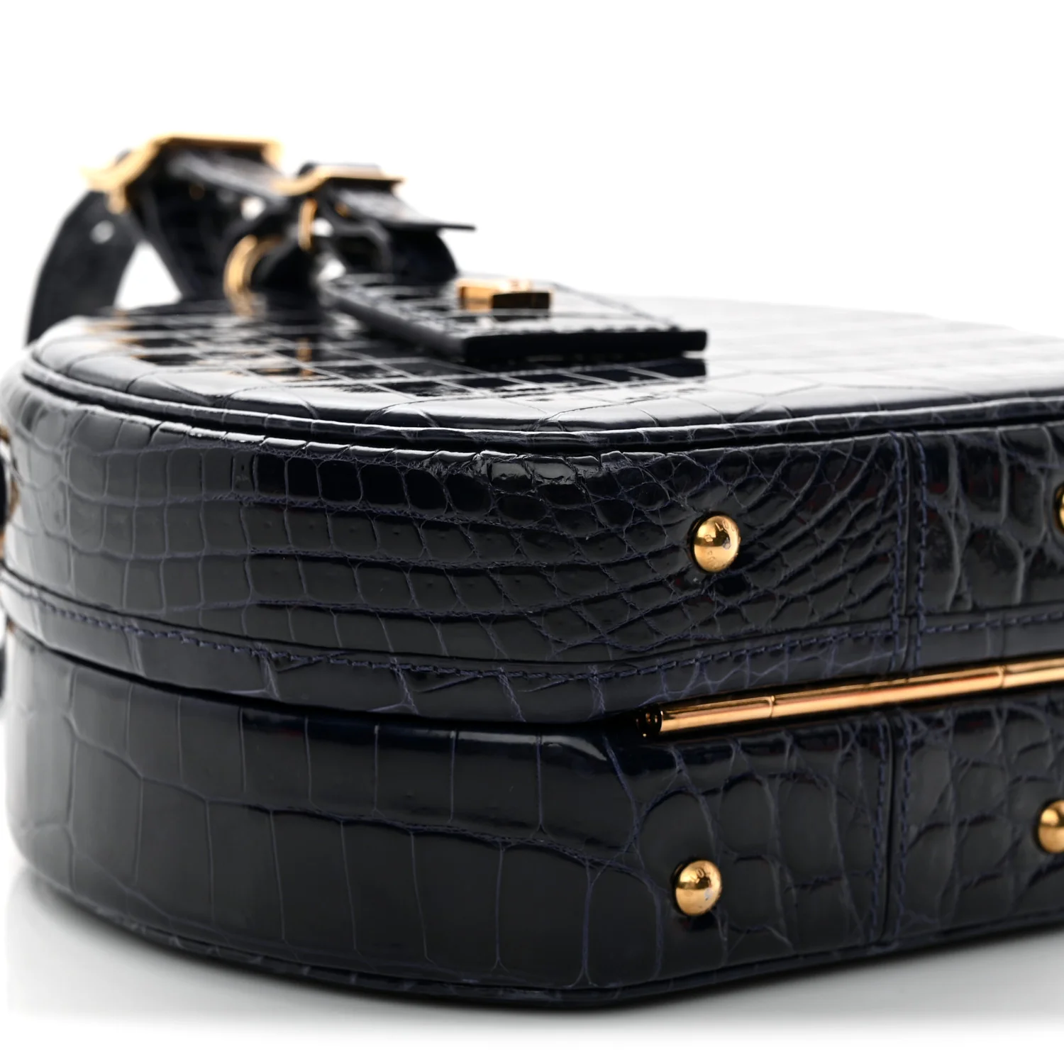 Crocodile Petite Boite Chapeau Navy - Top Club