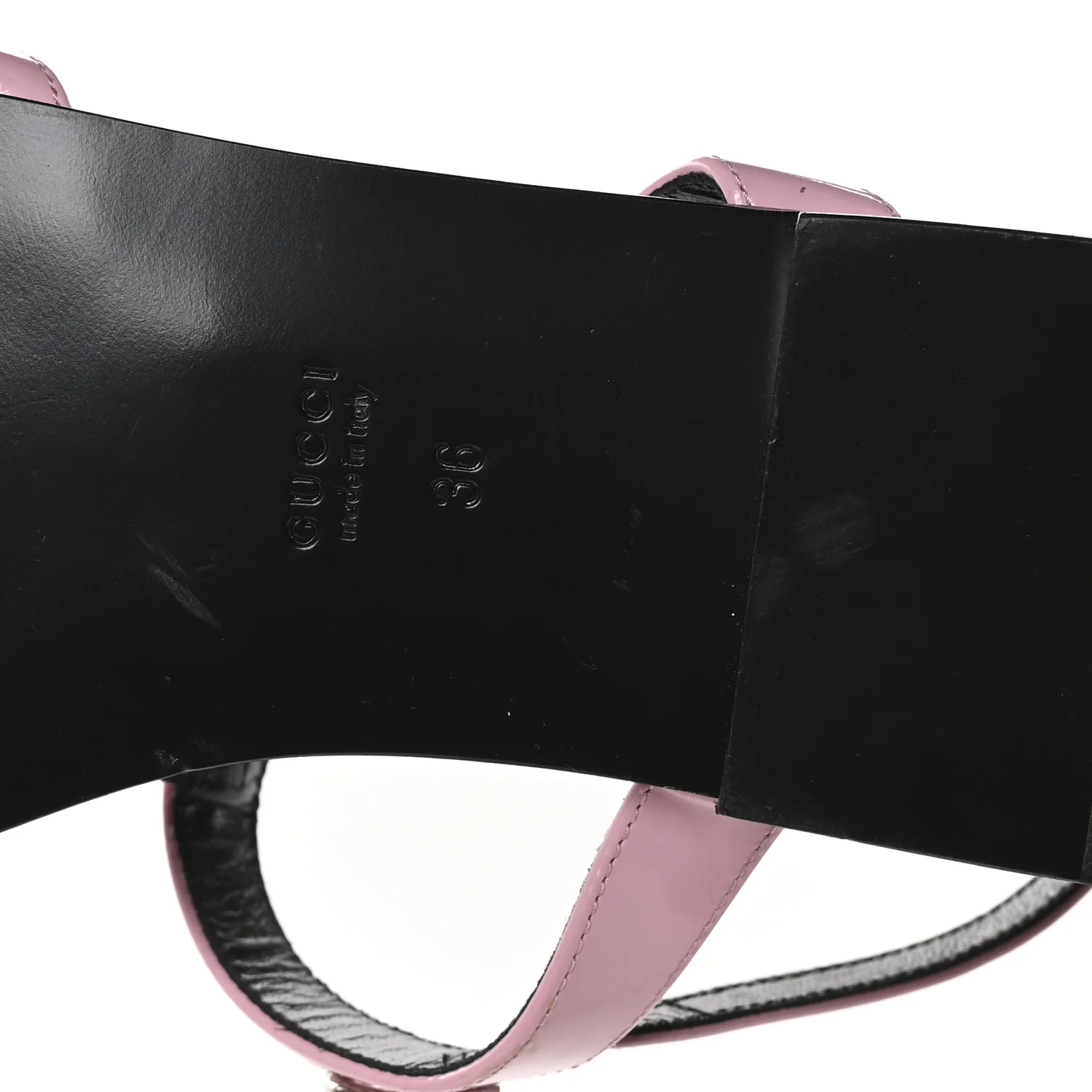 Calfskin Horsebit Divine Slingback Sandals 36 Pink - Top Club