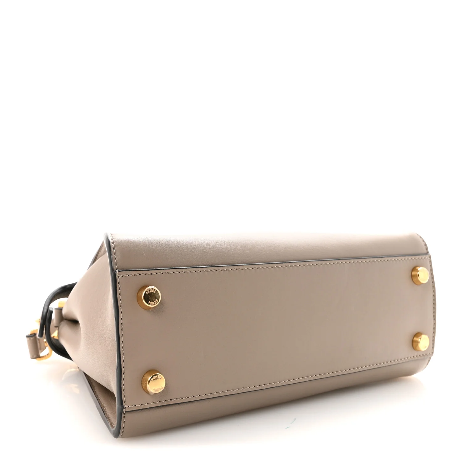 Vitello Tahiti Burro Medium Peekaboo Iconic Essentially Satchel Tortora Black - Top Club