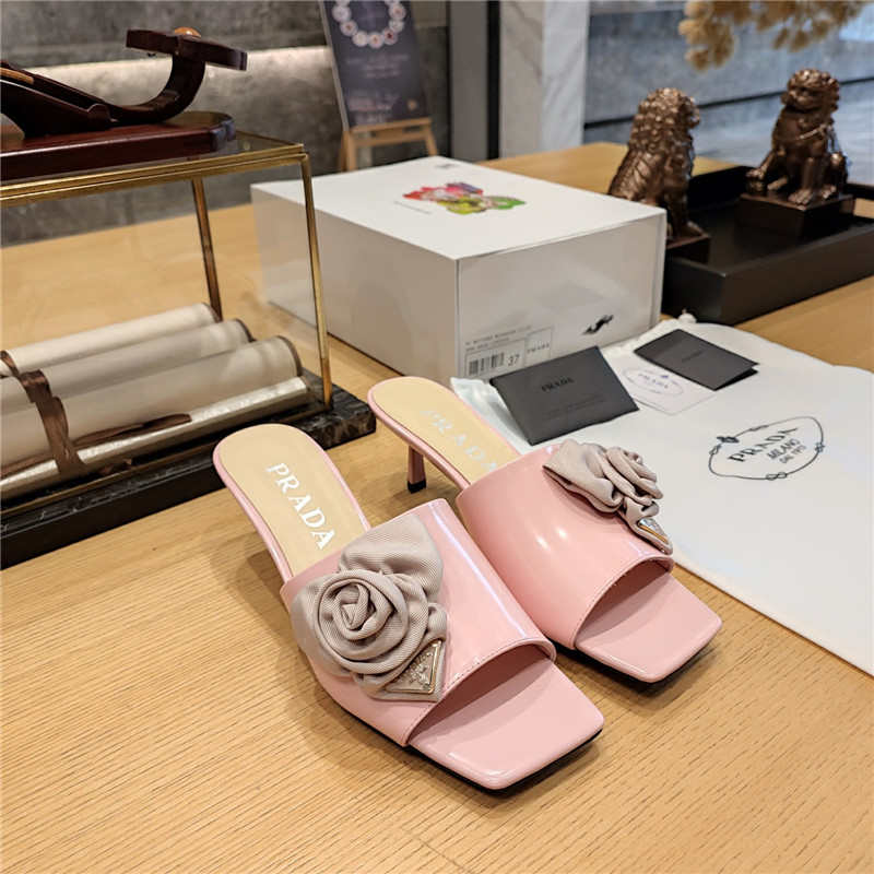 prada low heel rosette square toe sandals - Sneaker Replica Workshop