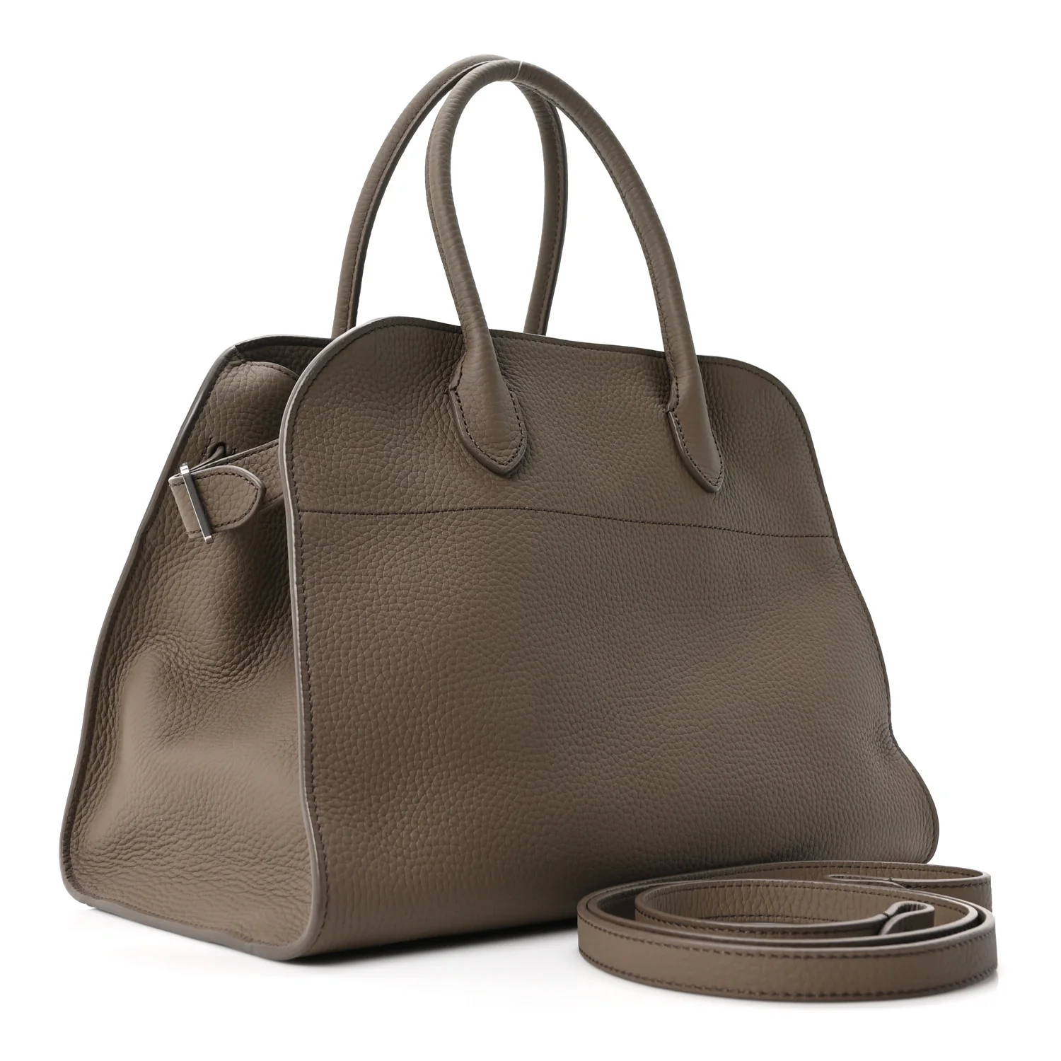 Matte Grained Calfskin Soft Margaux 12 Dark Taupe - Top Club
