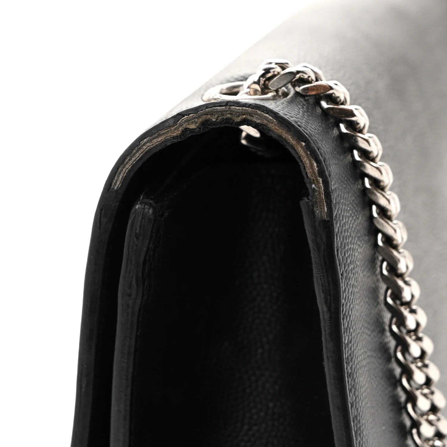 Grain De Poudre Medium Classic Monogram Kate Satchel Black - Top Club