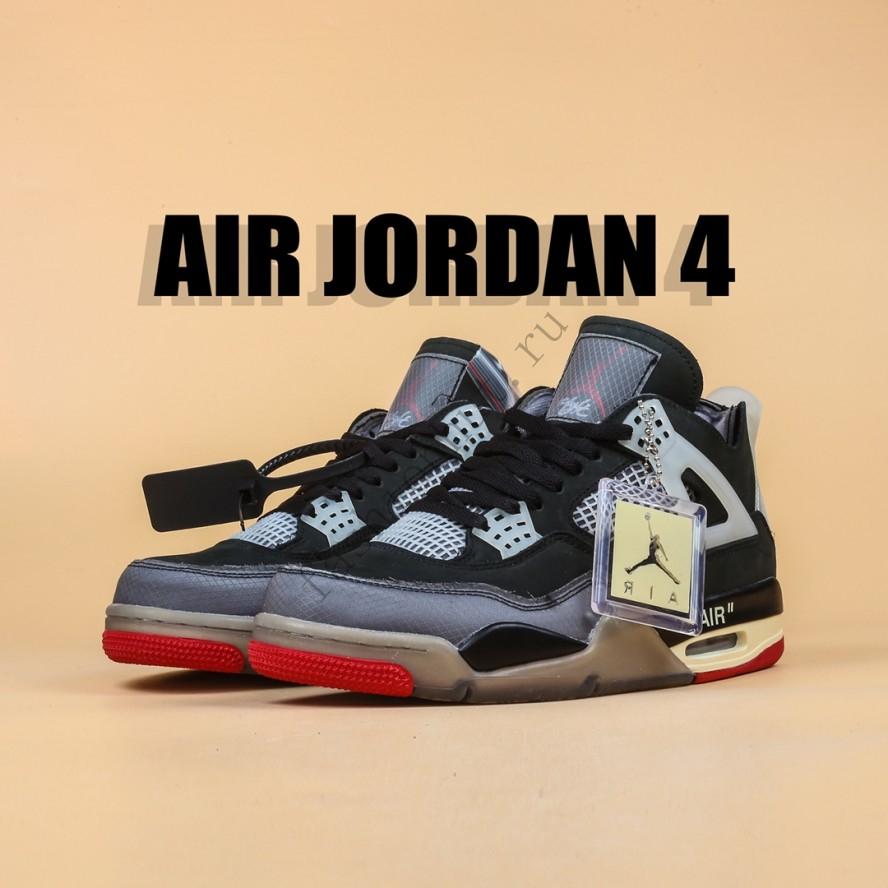 Off-White x Air Jordan 4 Retro CV9388-001 Replicas - Sneaker Replica Workshop