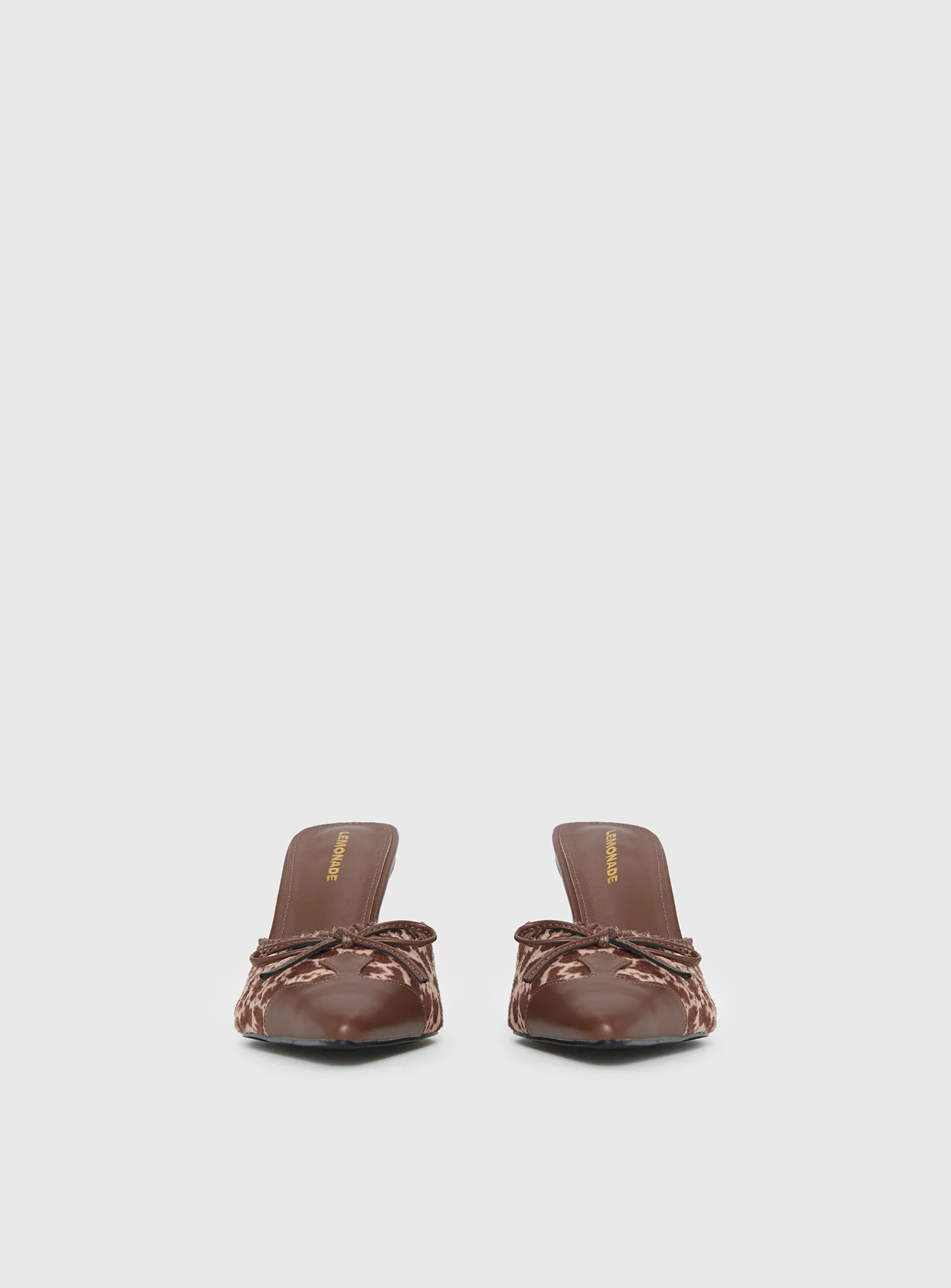 Boardroom Pointed Toe Heels Caramel Cow