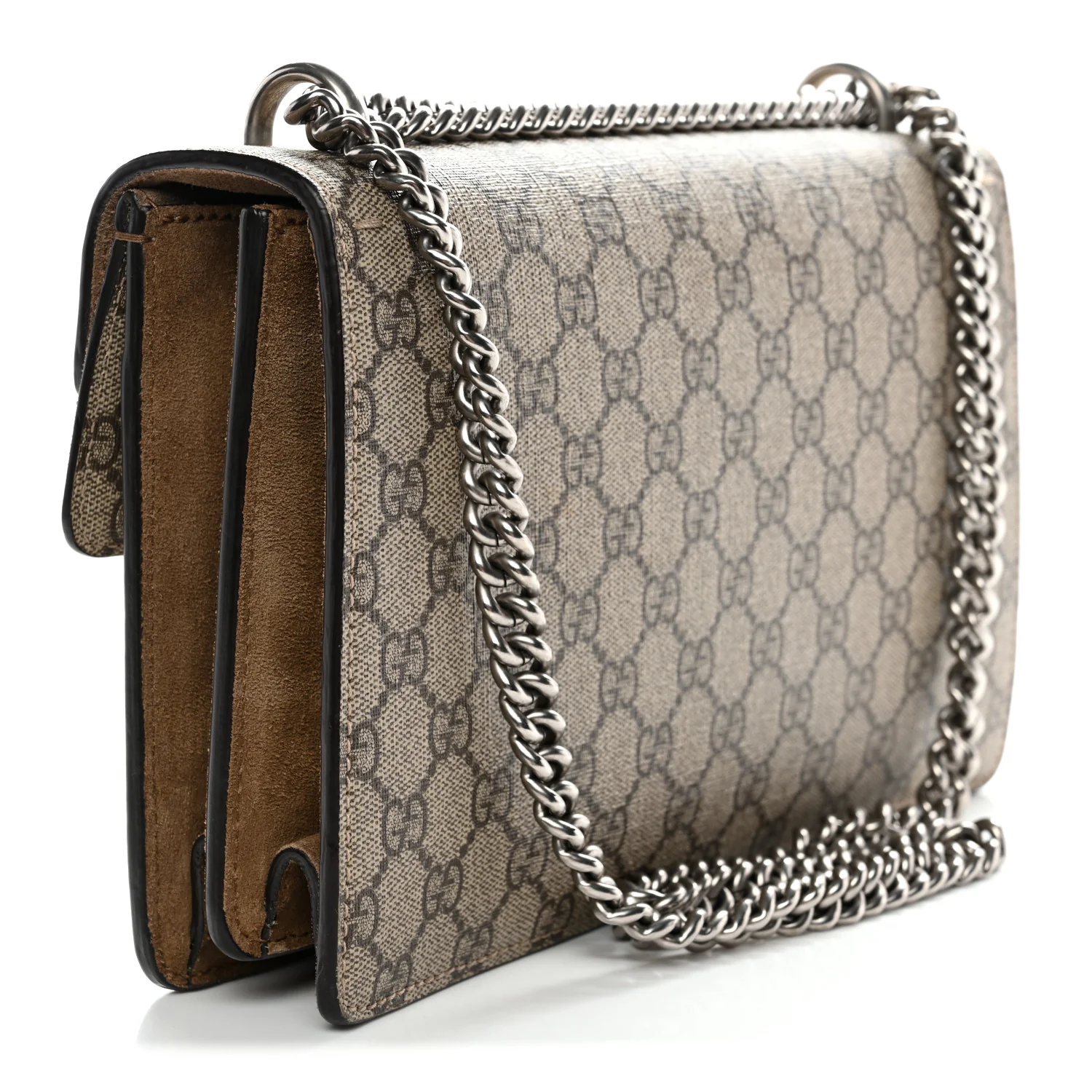 GG Supreme Monogram Small Dionysus Shoulder Bag Taupe - Top Club