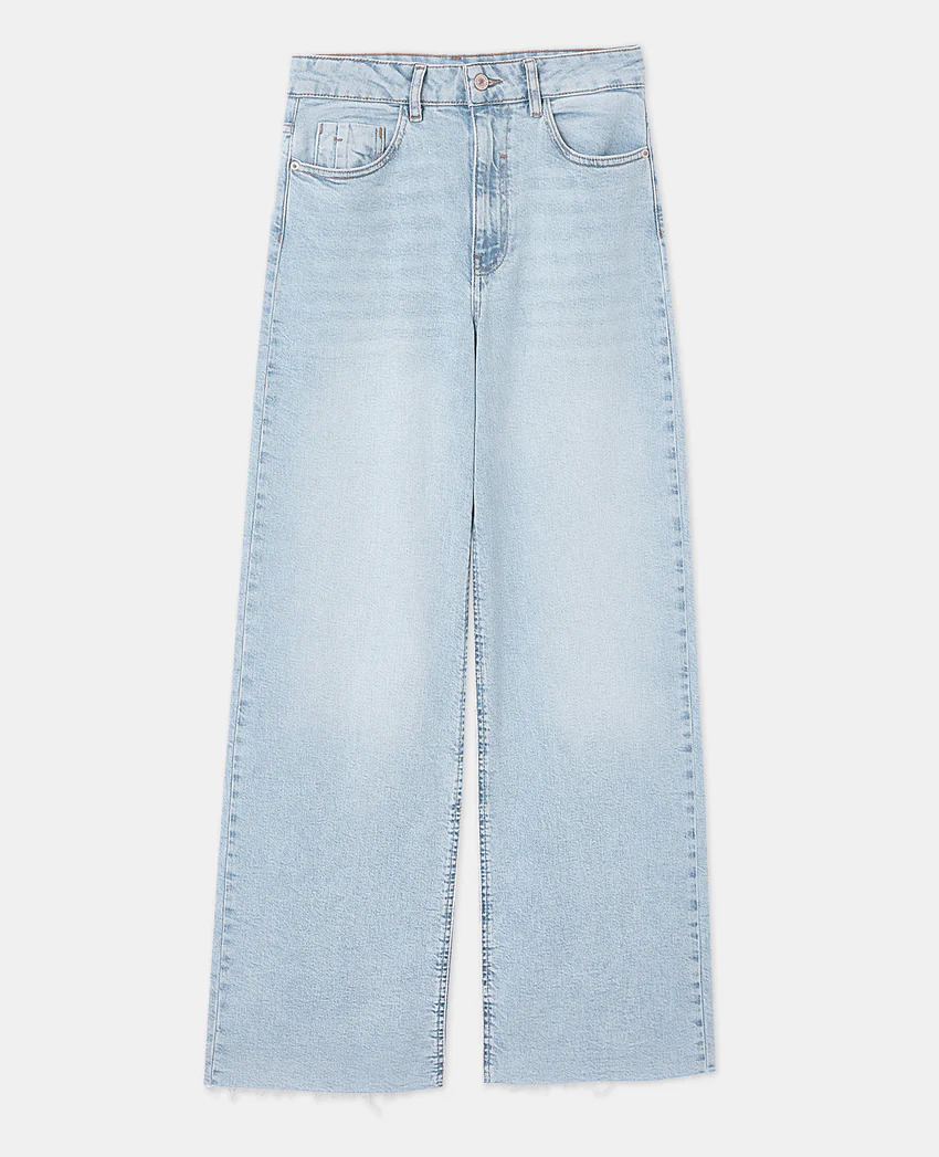 Pimkie J71-1 / Jean wide taille haute bas coupés
