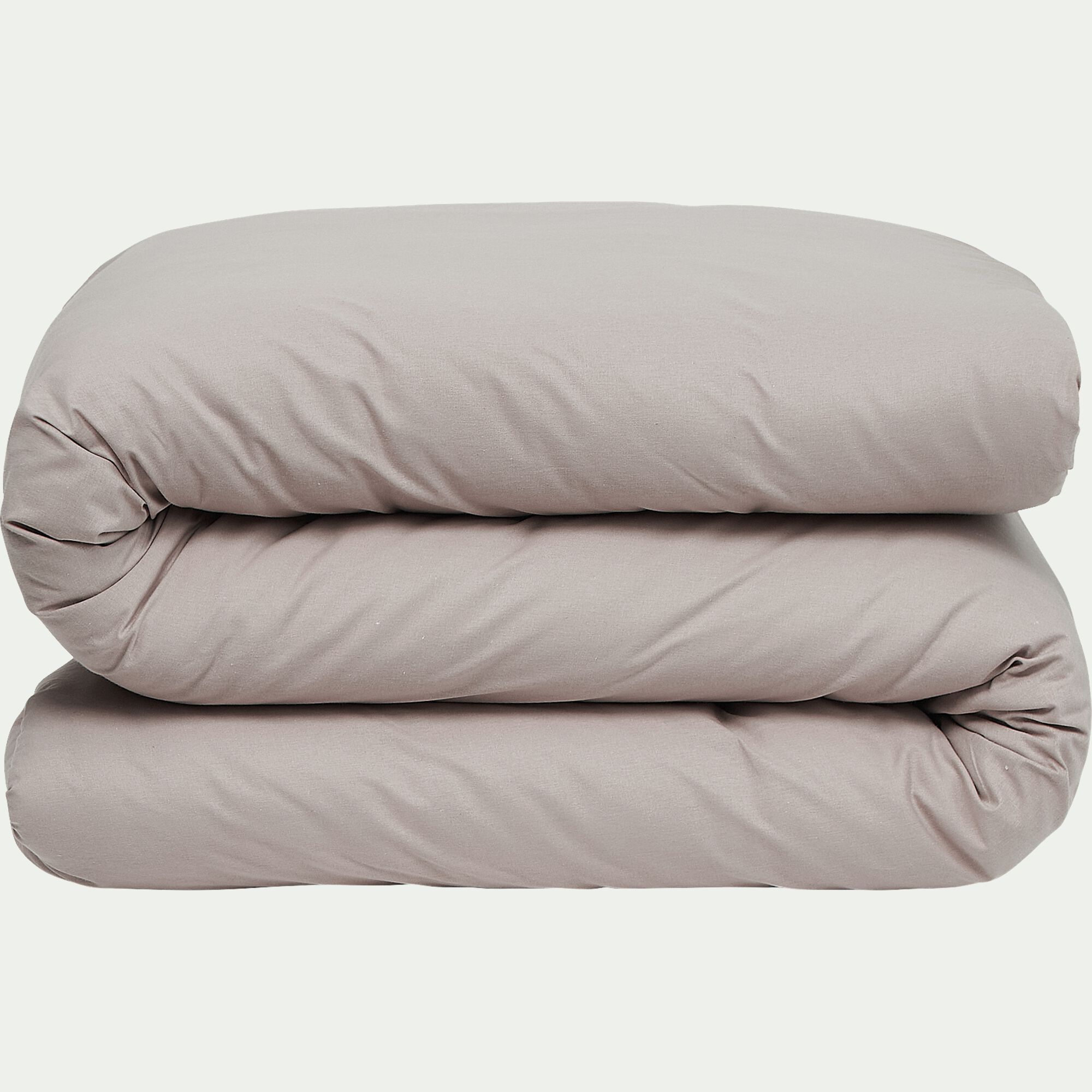 EOLI - Housse de couette en coton 140x200cm - gris vésuve