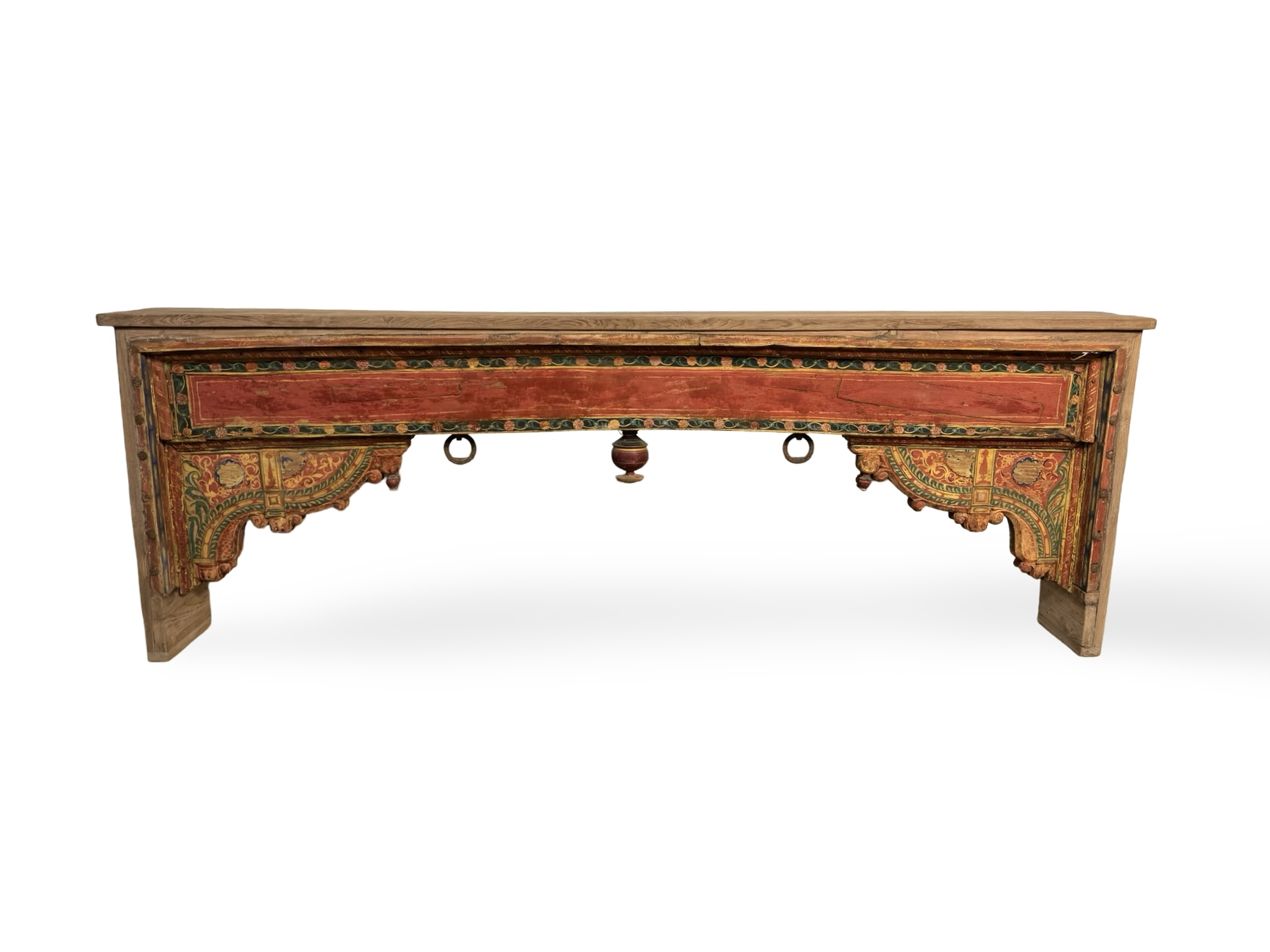 Wandtafel gekleurd Beam Shekhawati uniek