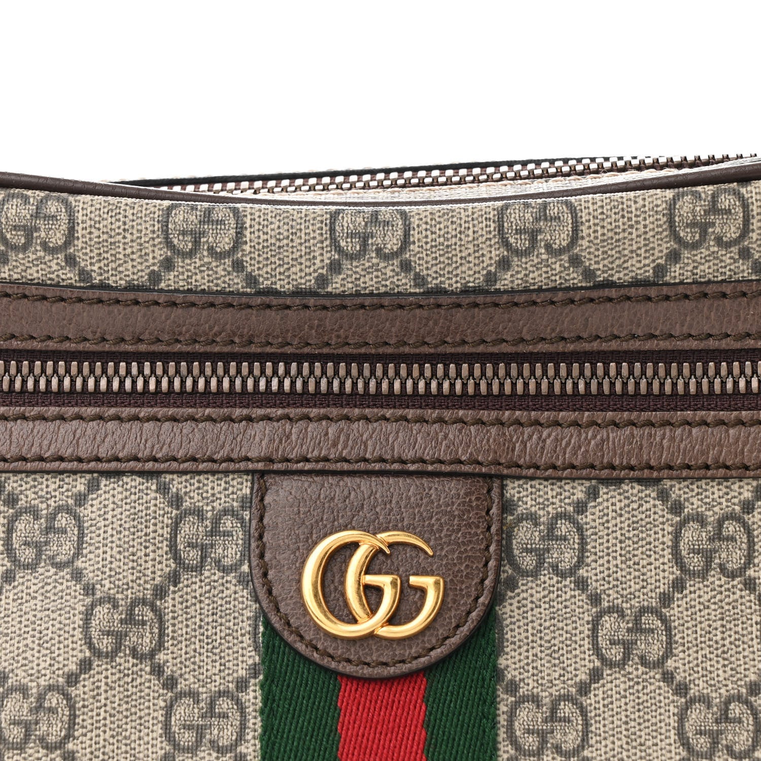 Soft GG Supreme Monogram Medium Ophidia Belt Bag Dark Brown - Top Club