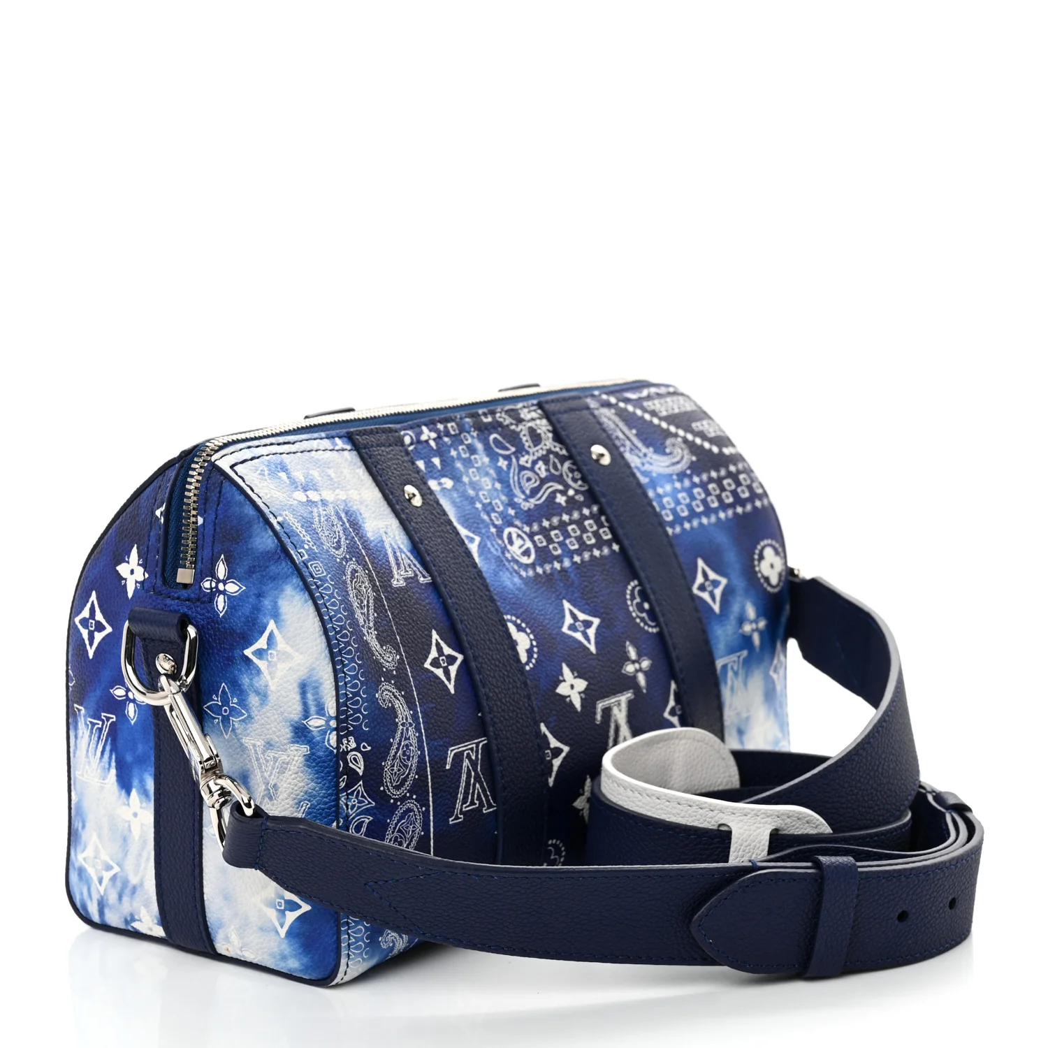 Cowhide Monogram Bandana City Keepall Blue - Top Club
