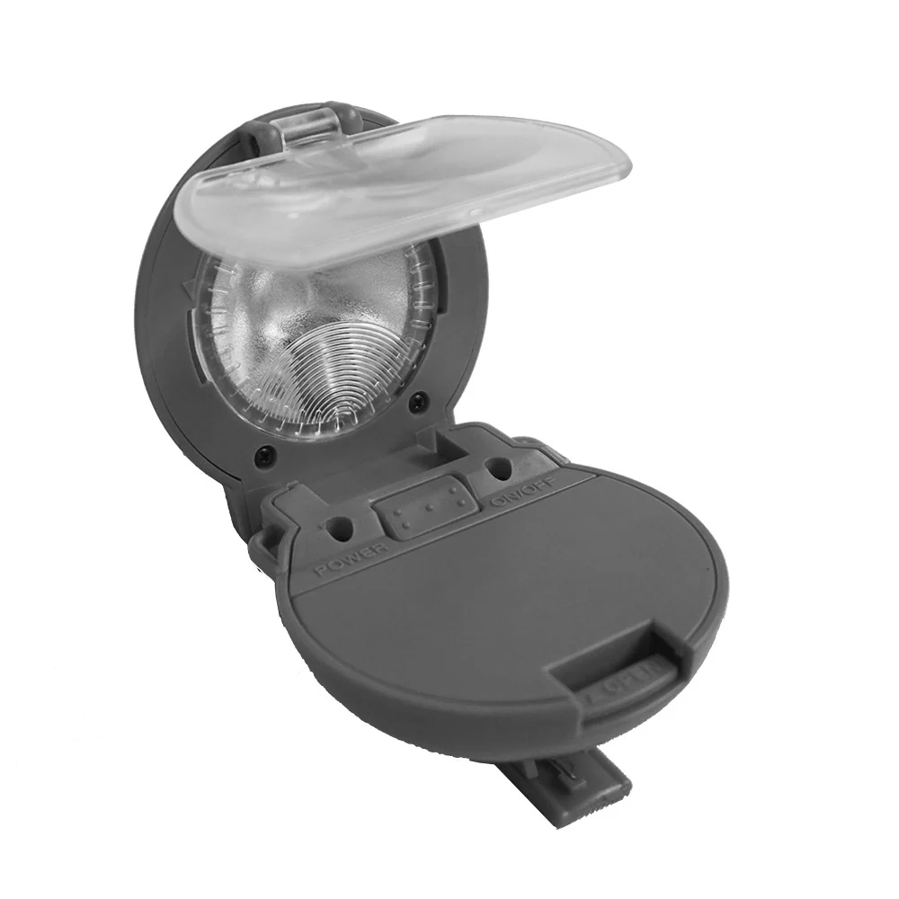 FLASHLIGHT AND MAGNIFYING MAP READER - gray