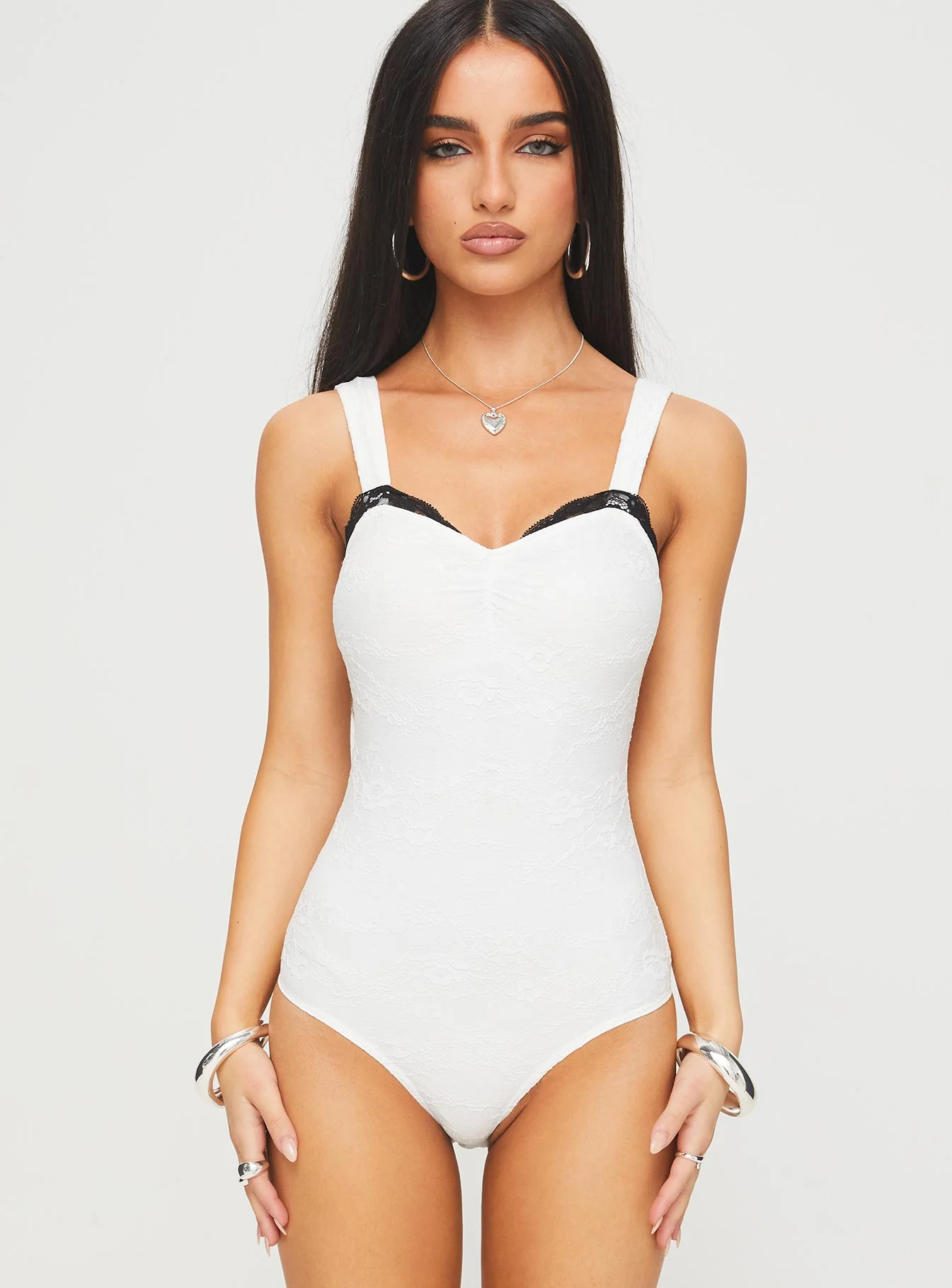 Landry Lace Bodysuit White