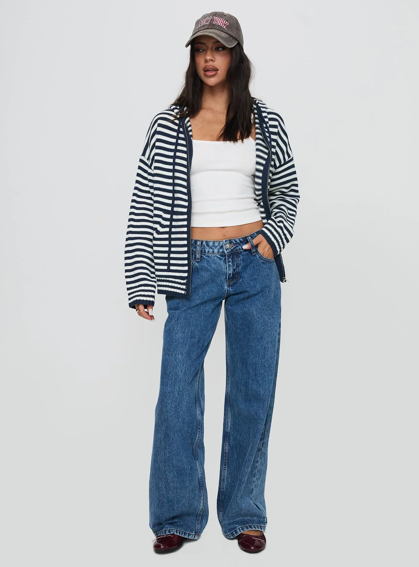 Brienna Zip Jacket Navy