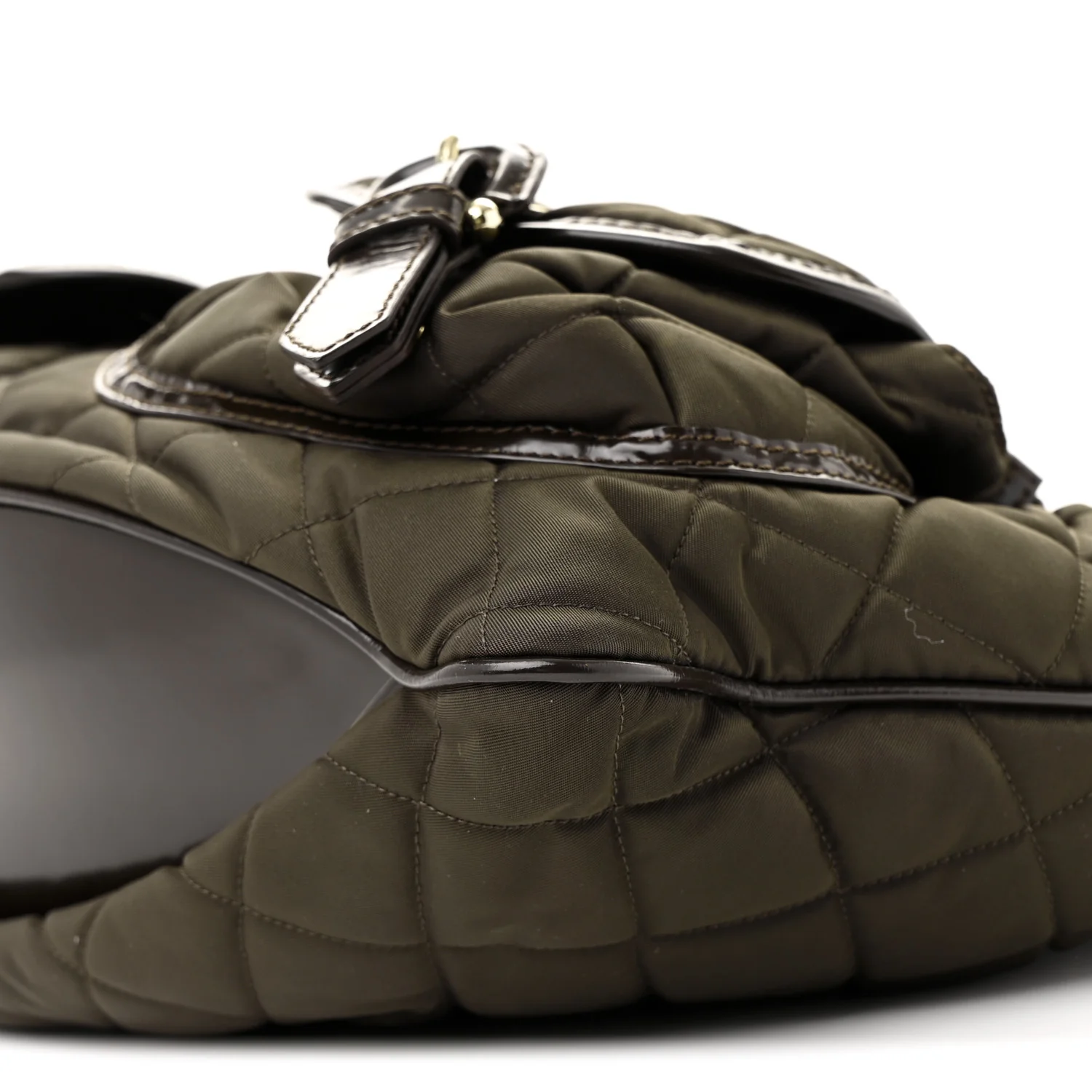 Nylon Quilted Bromley Hobo Brown - Top Club