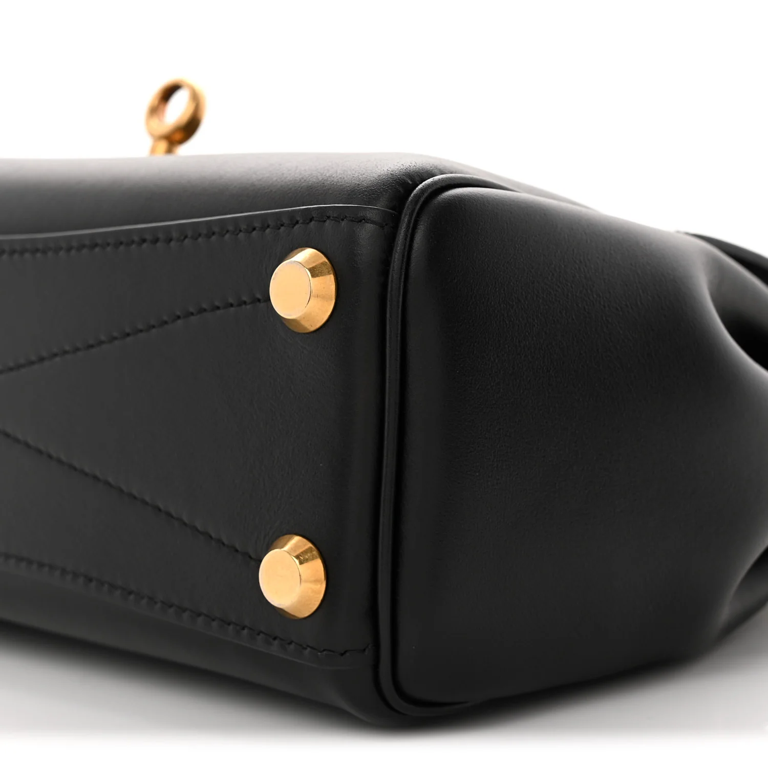 Smooth Calfskin Mini Bel Air Carry All Bag Black - Top Club