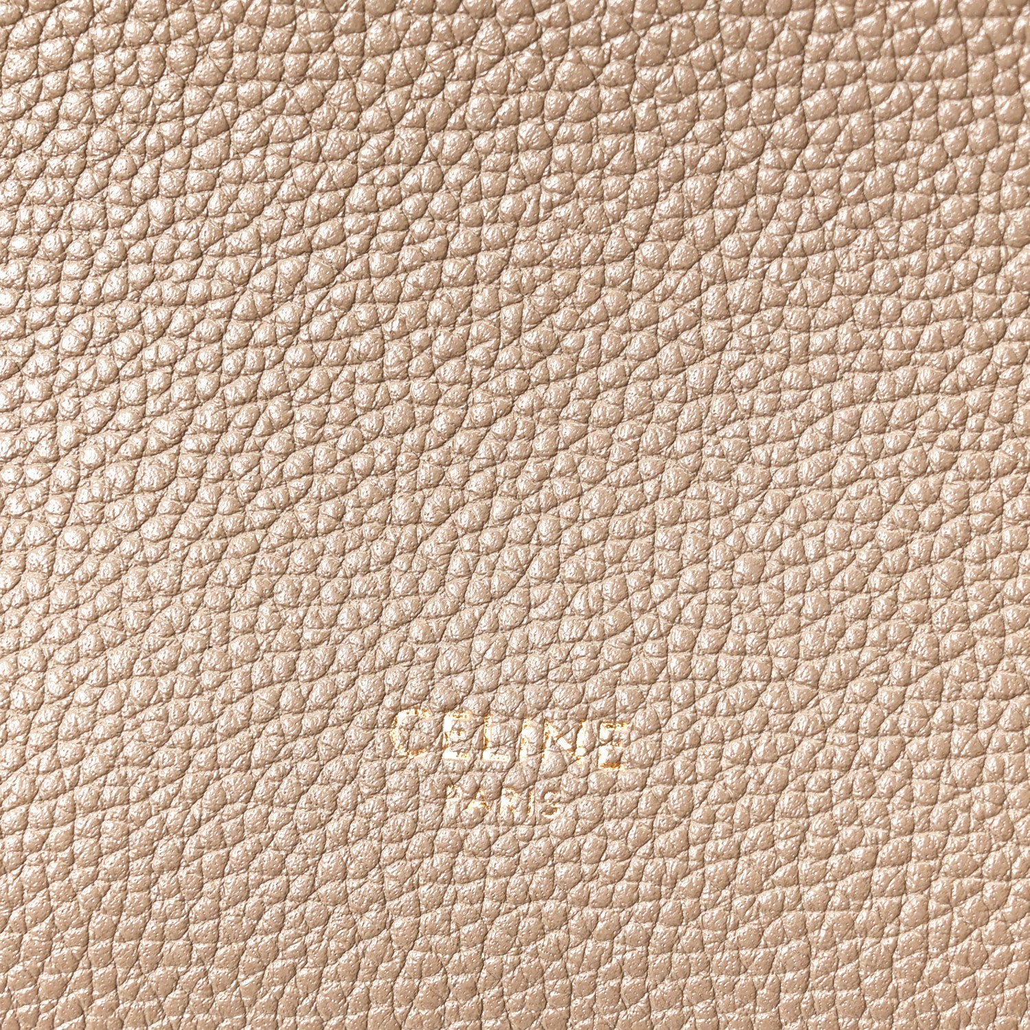 Soft Grained Calfskin Small Sangle Bucket Bag Taupe - Top Club
