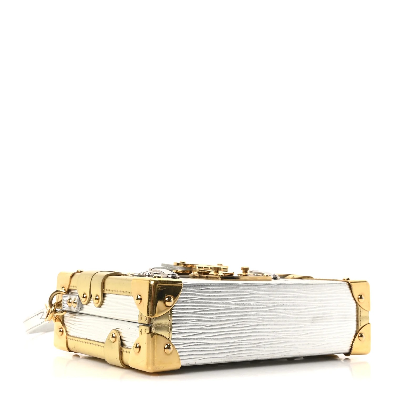 Metallic Epi Petite Malle Silver - Top Club