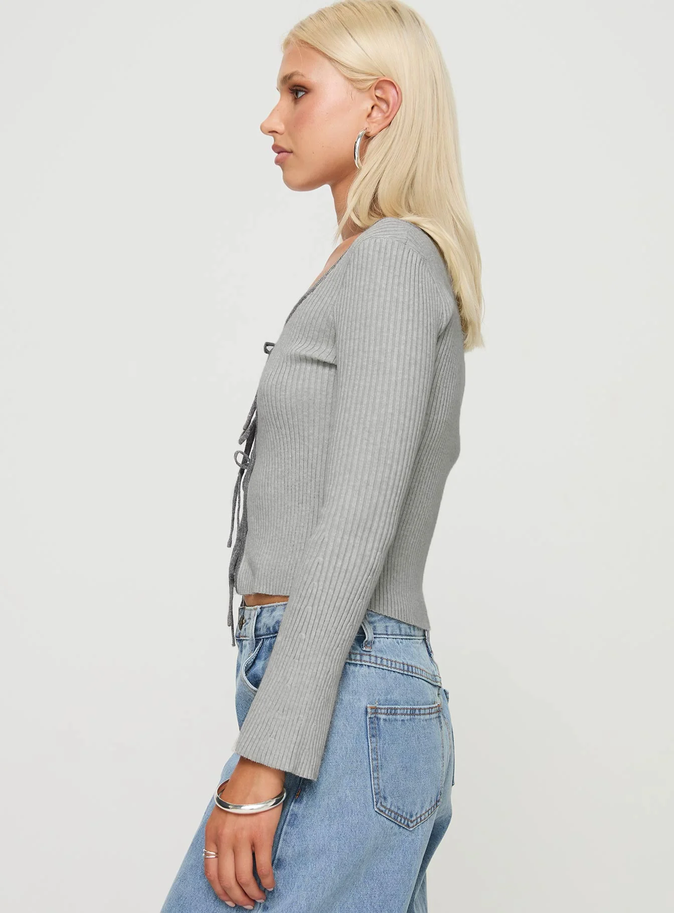 Tahlea Long Sleeve Top Grey