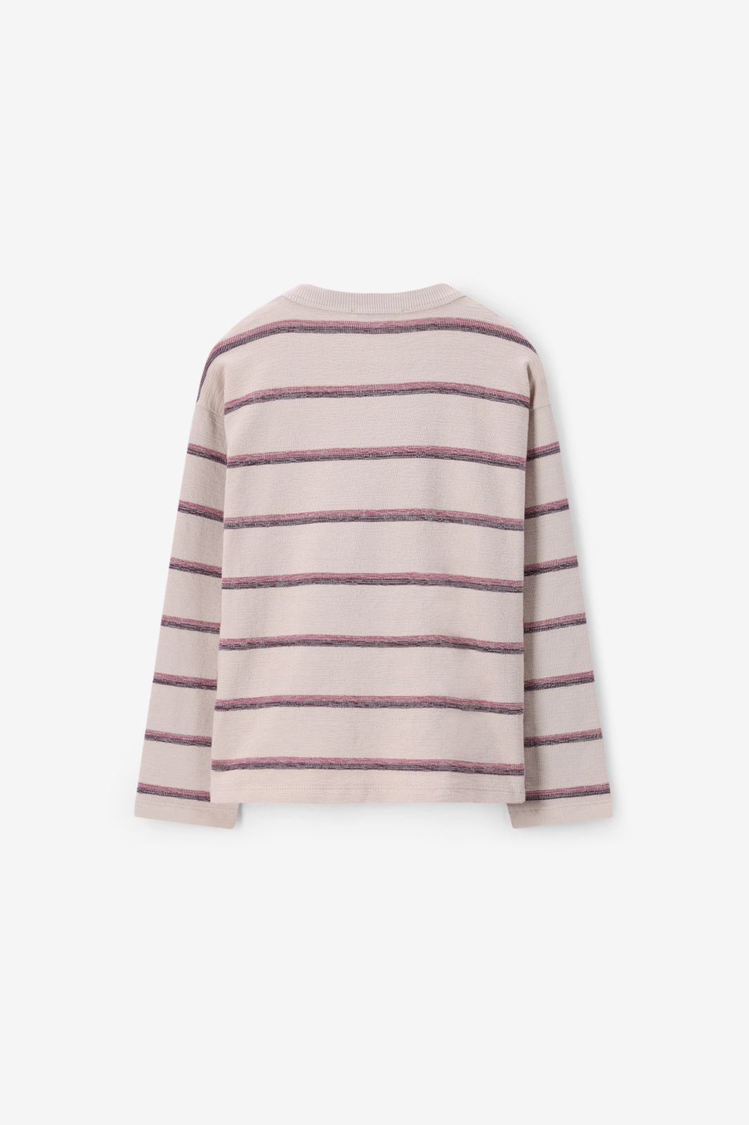 Beige longsleeve met strepen