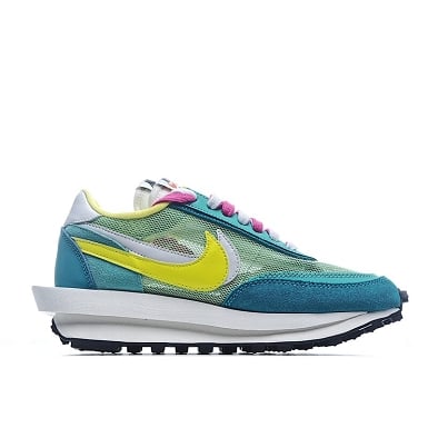 Nike LDV Waffle, Sacai Blue Green Yellow White - Sneaker Replica Workshop