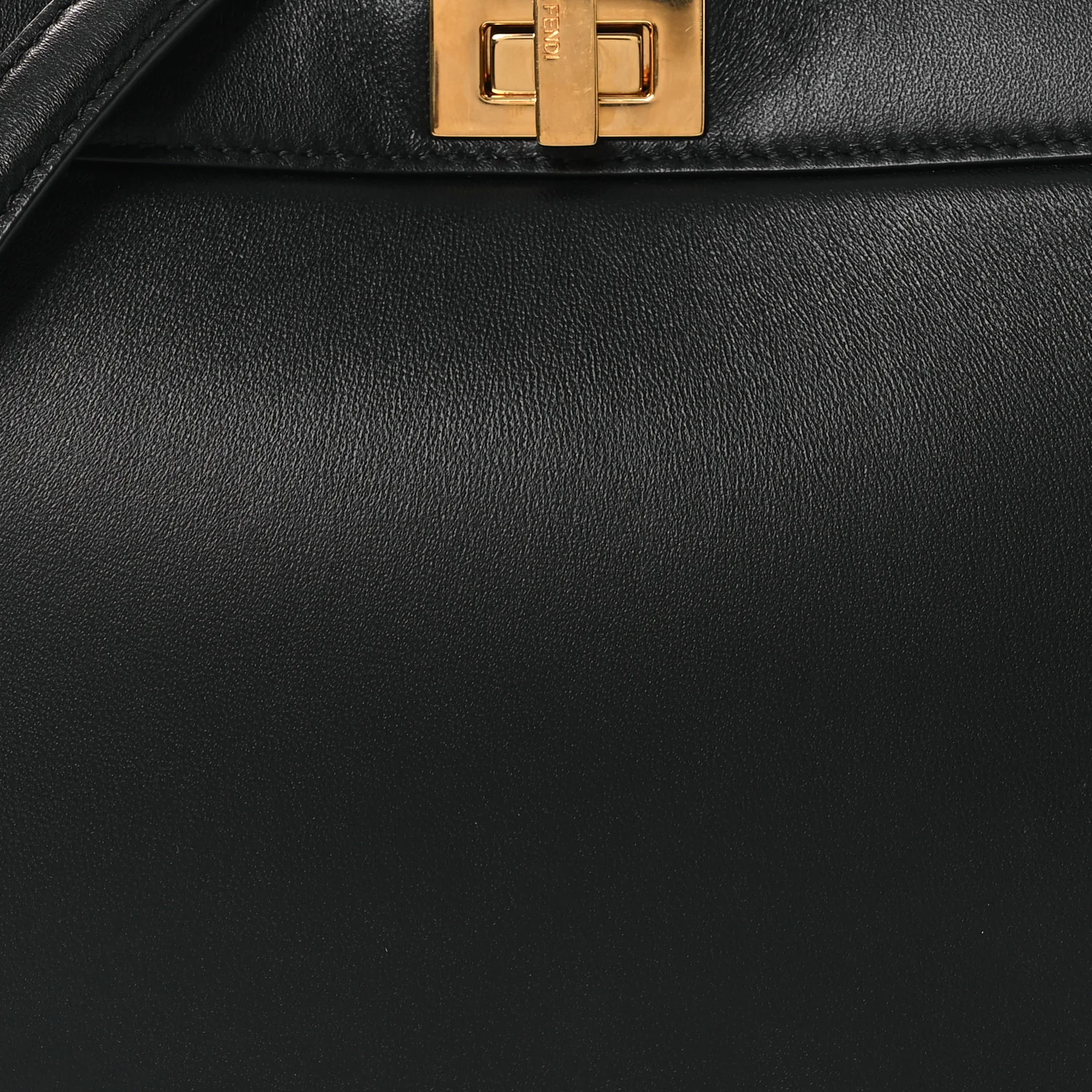 Shiny Nappa Petite Peekaboo I SEE U Satchel Black - Top Club