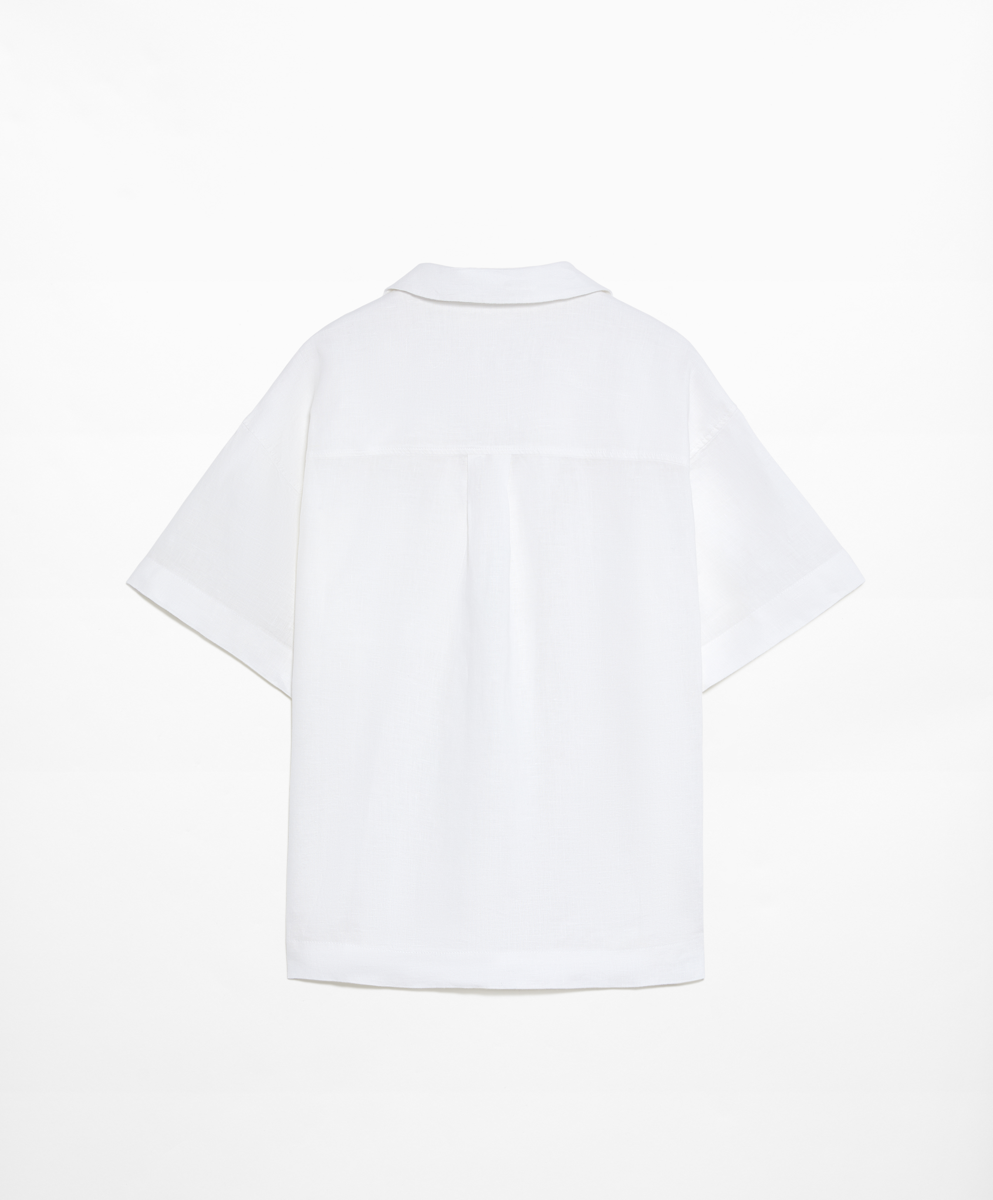 OYSHO 100% linen short sleeve shirt