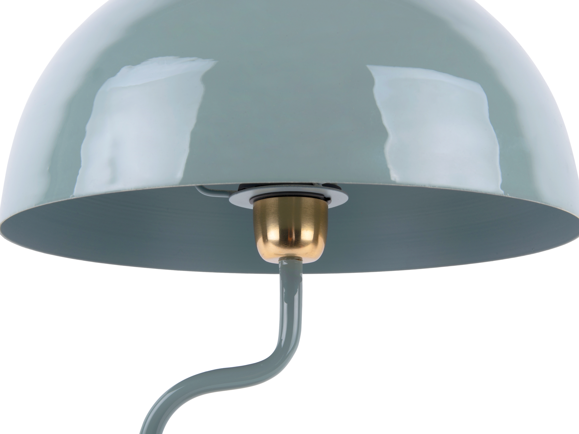 Table lamp Twist enamel misty blue